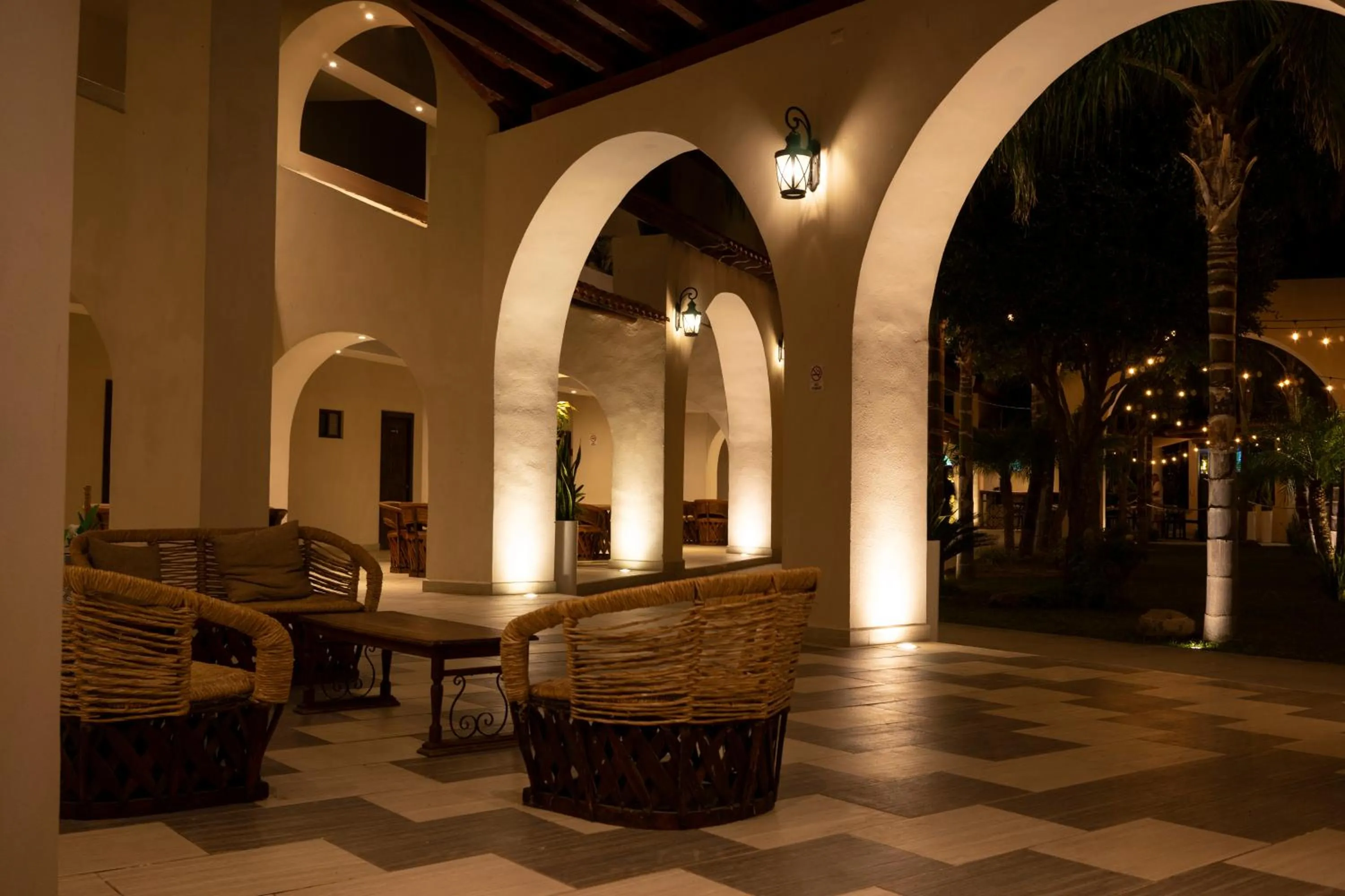 Inner courtyard view in Hacienda 1800