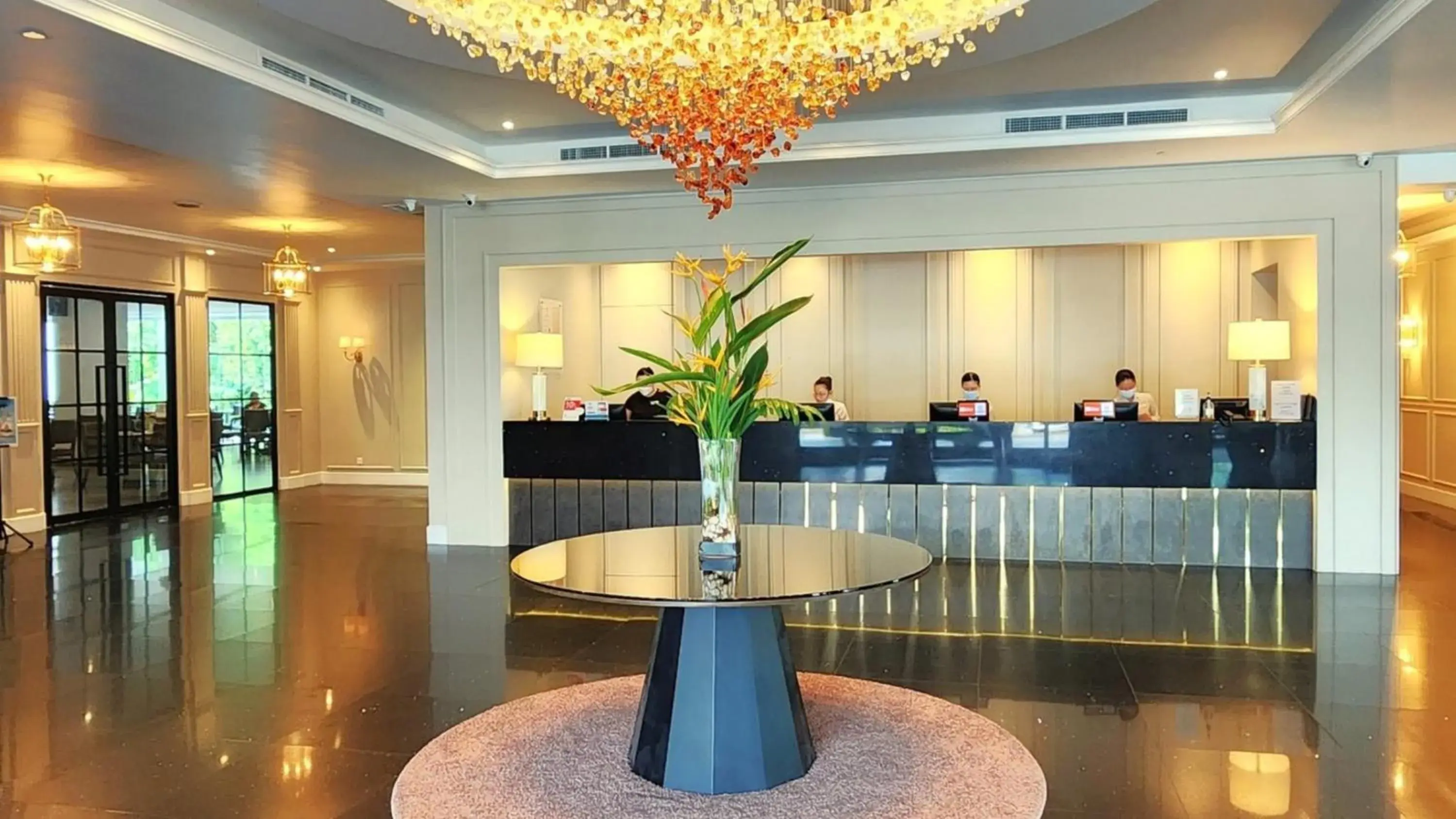 Lobby or reception in The Palace Hotel Kota Kinabalu Lobby or reception in The Palace Hotel Kota Kinabalu