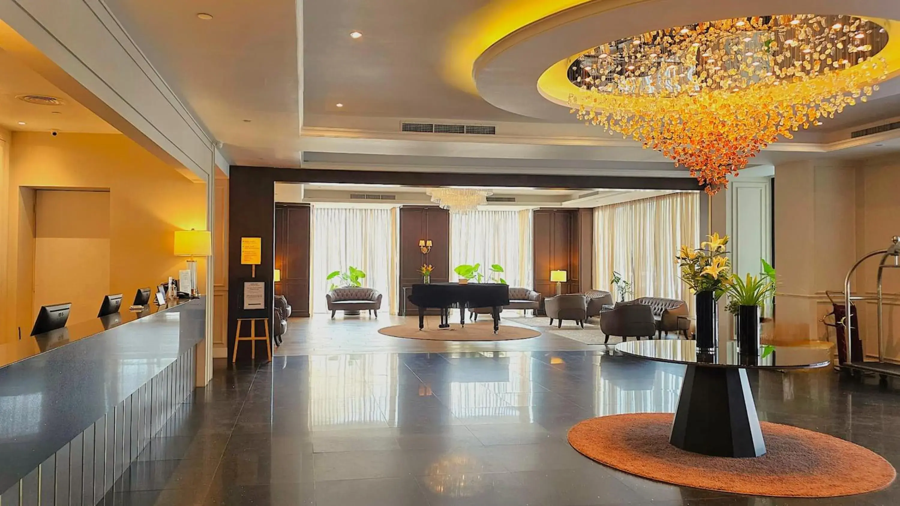 Lobby or reception in The Palace Hotel Kota Kinabalu Lobby or reception in The Palace Hotel Kota Kinabalu