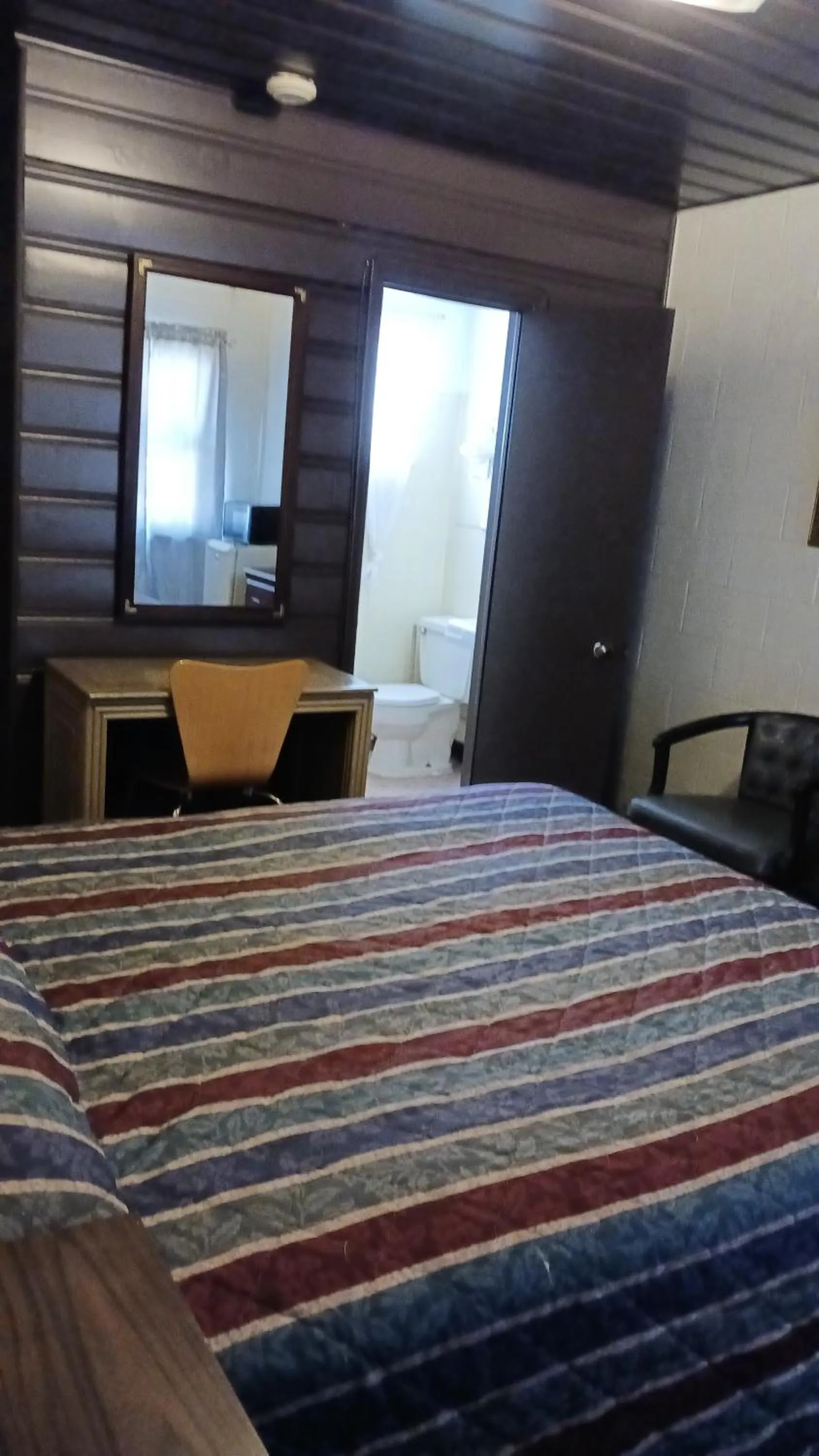 Bed in White Pine Motel