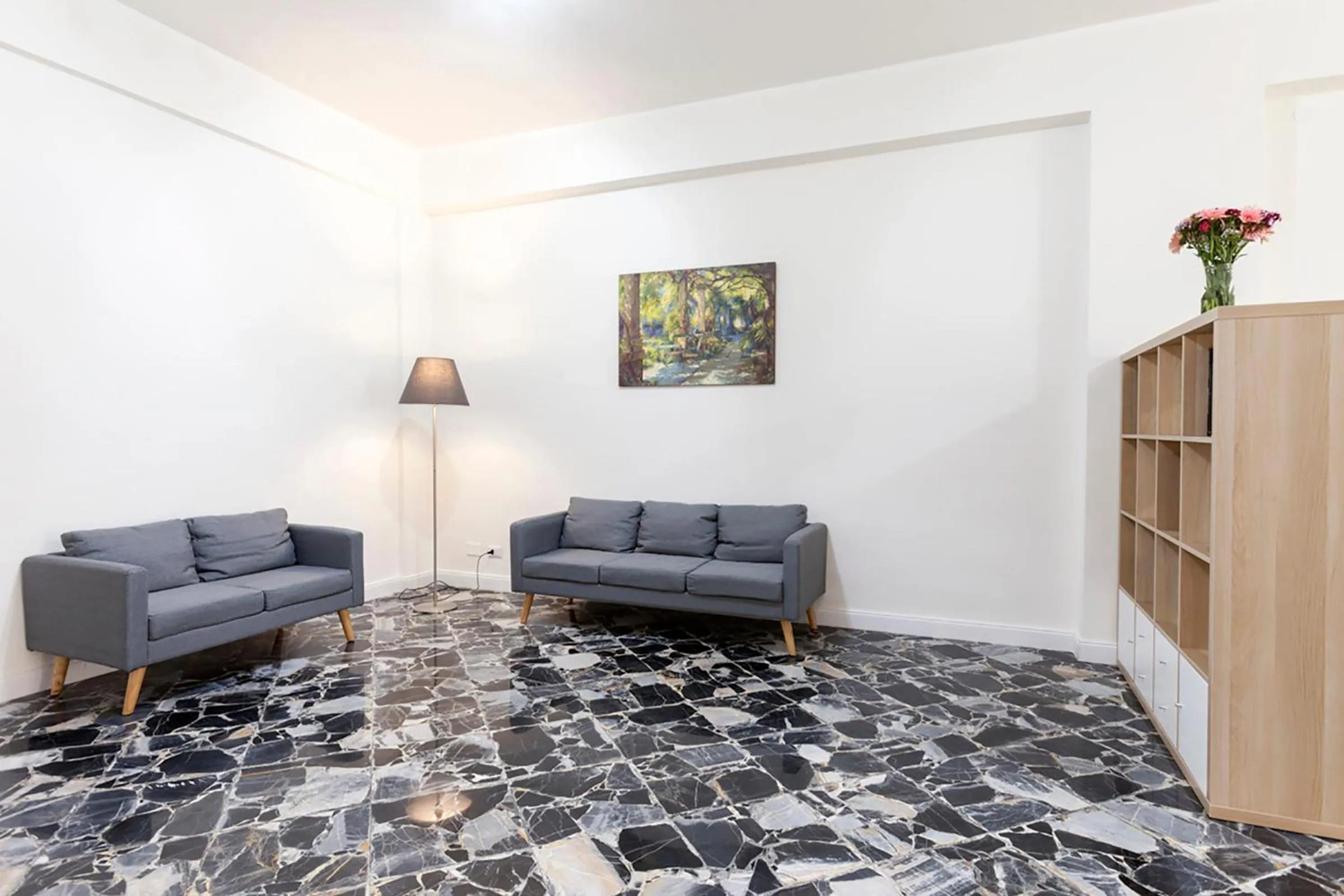 Communal lounge/ TV room in B&B La Primula