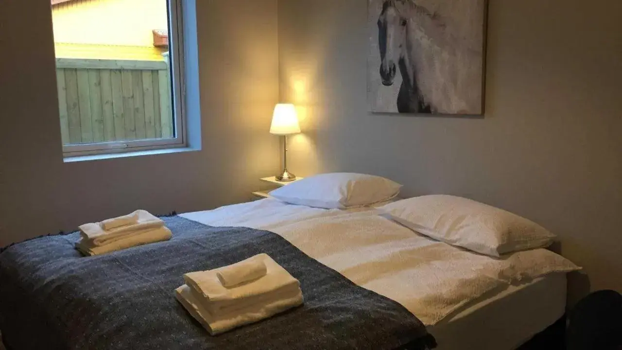 Double Room with Private Bathroom in Reykjadalur Guesthouse Double Room with Private Bathroom in Reykjadalur Guesthouse