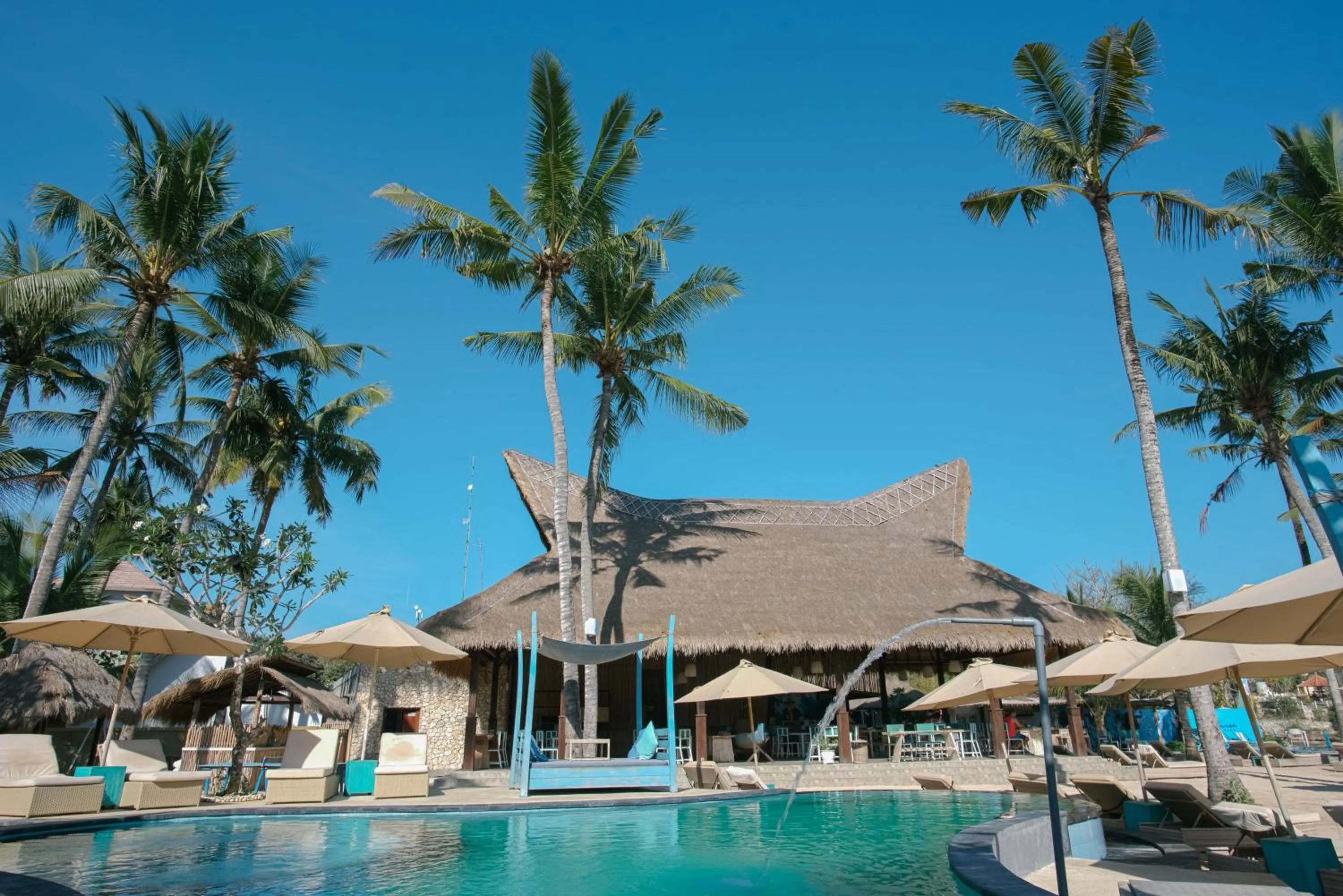 Pool view in Le Nusa Beach Club