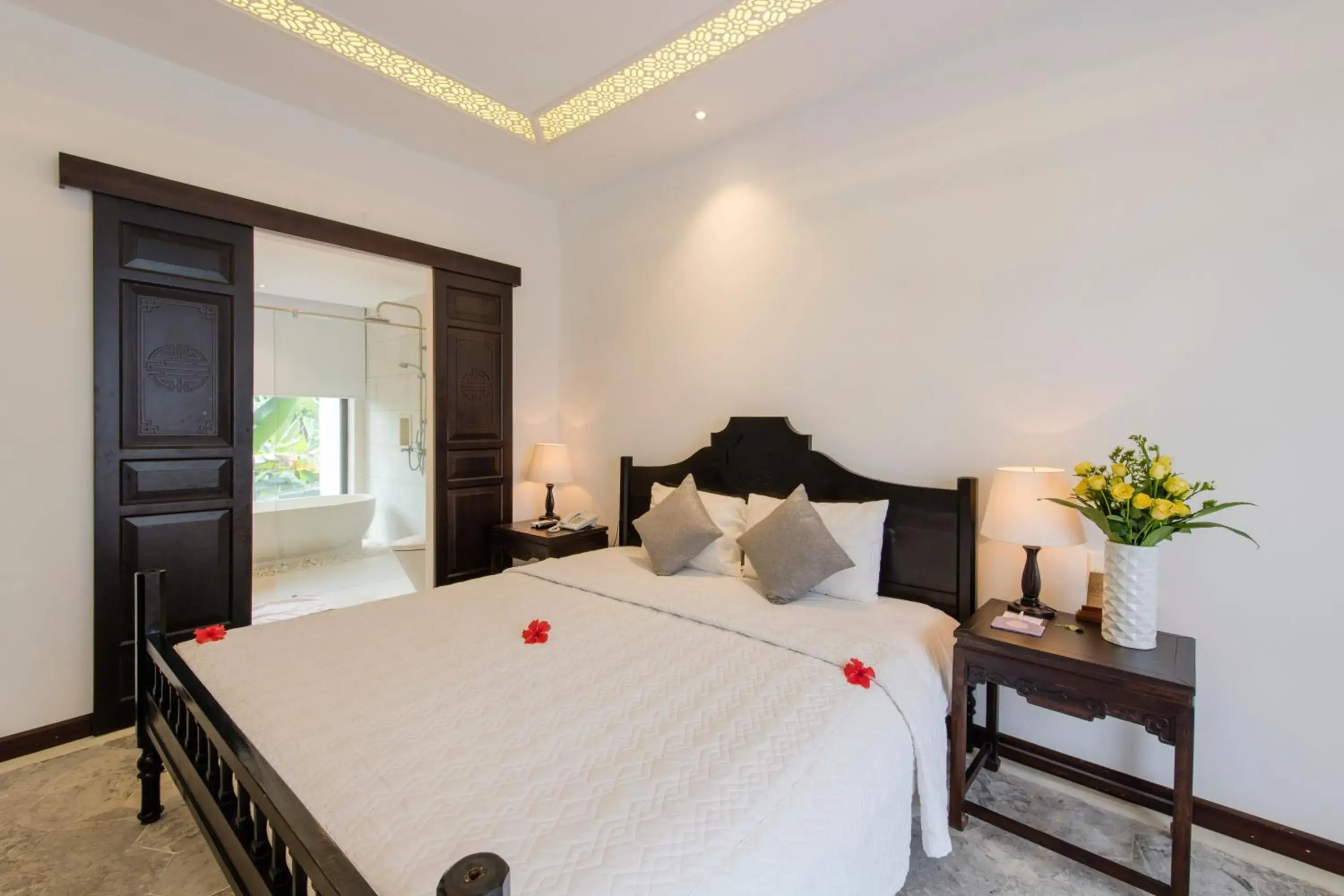 Bedroom, Bed in Hoi An Ancient House Resort & Spa Bedroom, Bed in Hoi An Ancient House Resort & Spa