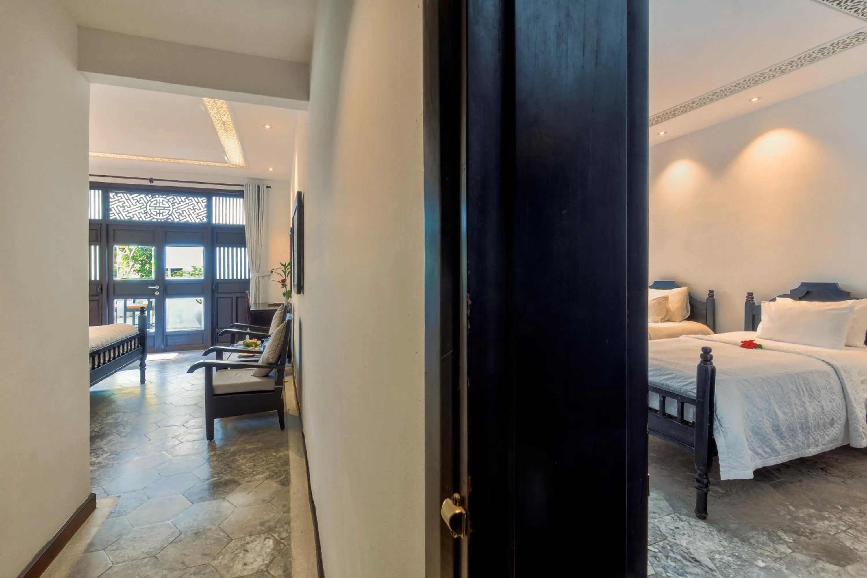 Bed in Hoi An Ancient House Resort & Spa