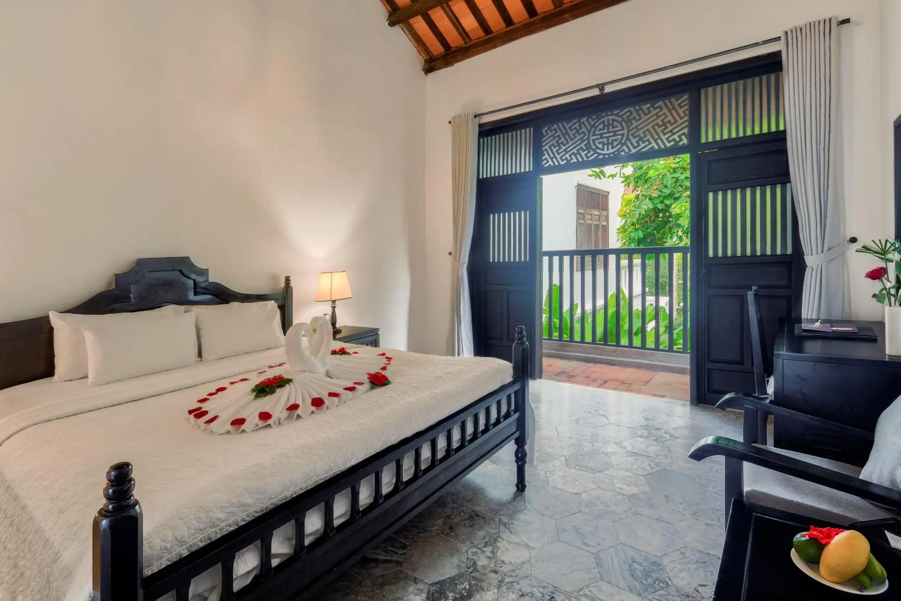 Bedroom, Bed in Hoi An Ancient House Resort & Spa Bedroom, Bed in Hoi An Ancient House Resort & Spa