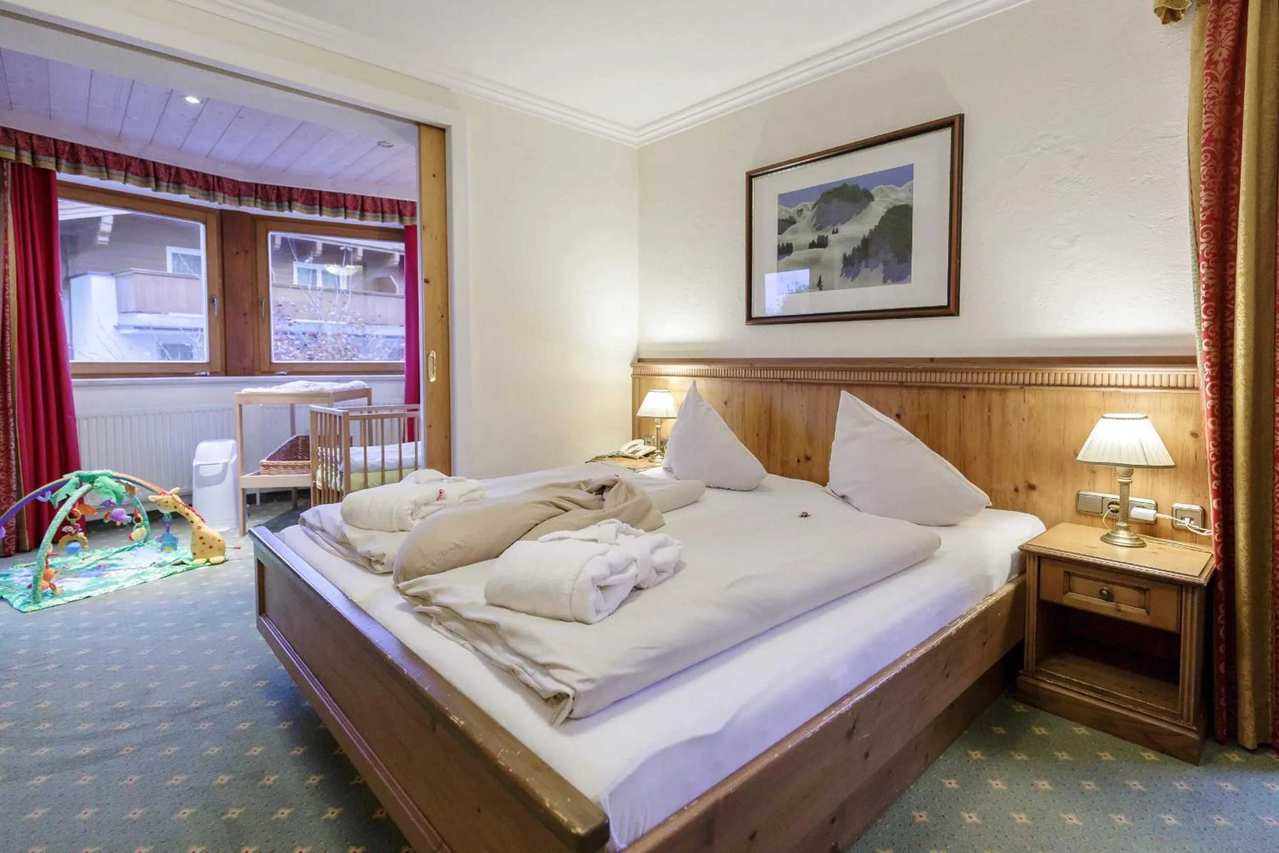 Bed in Hotel Babymio