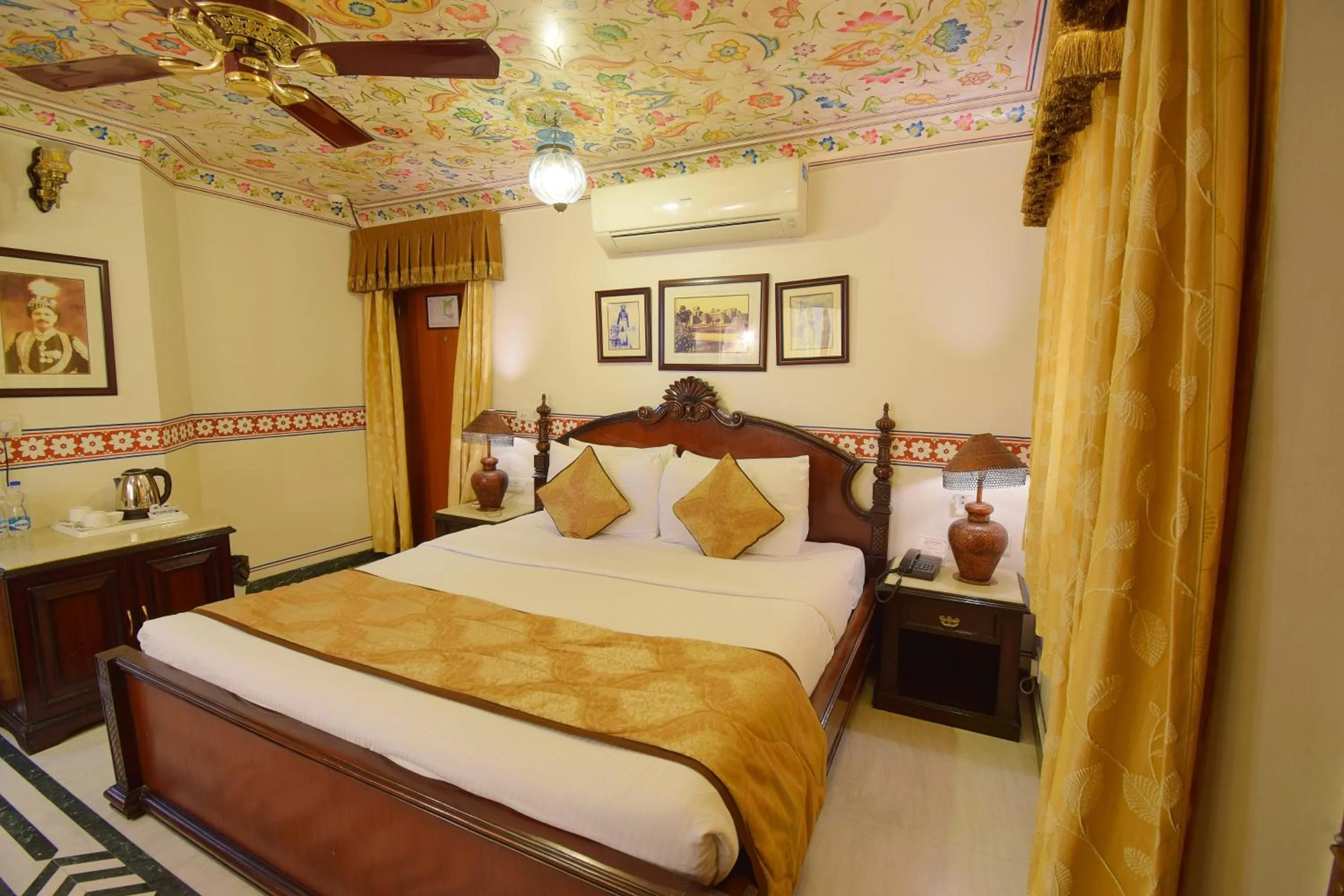 Bed in Umaid Bhawan - A Heritage Style Boutique Hotel