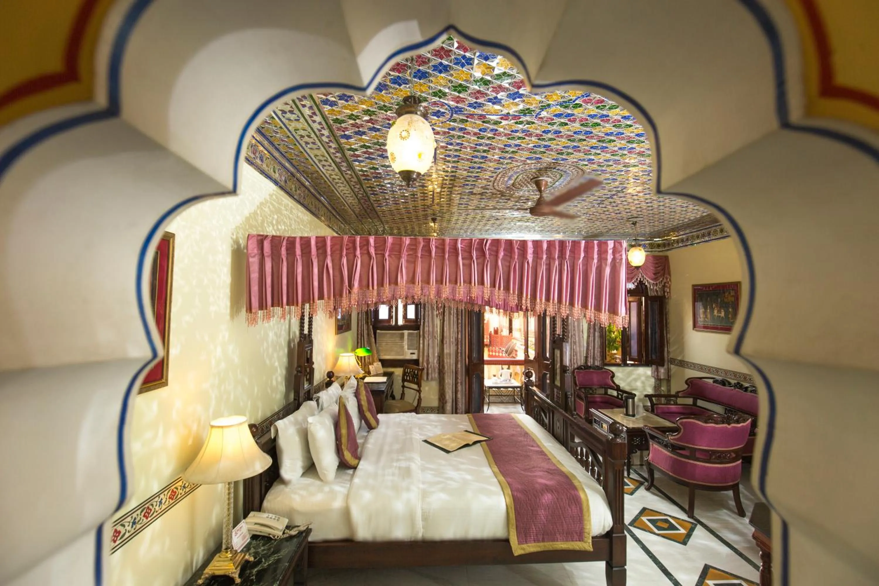 Photo of the whole room, Bed in Umaid Bhawan - A Heritage Style Boutique Hotel