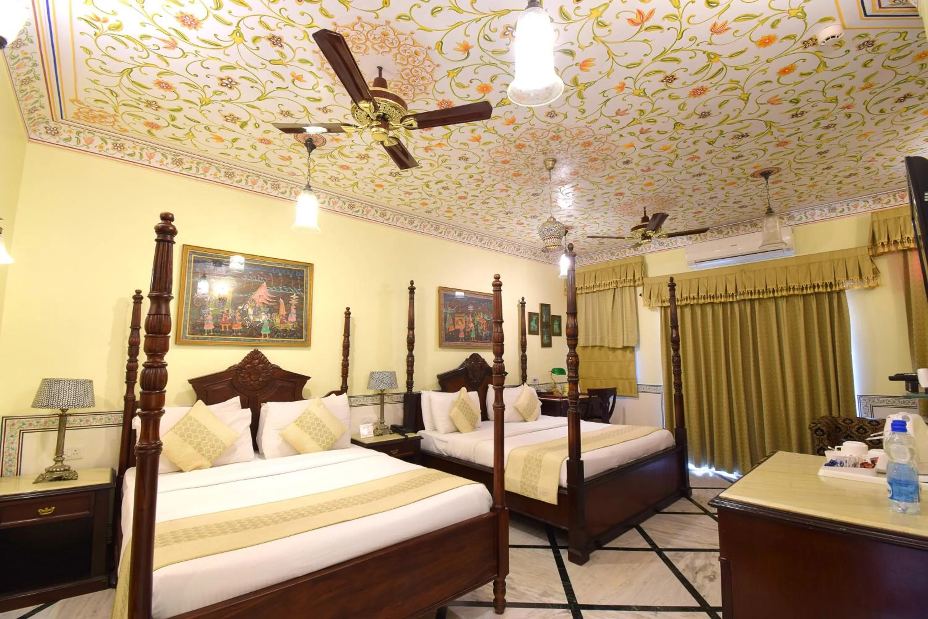 Photo of the whole room, Bed in Umaid Bhawan - A Heritage Style Boutique Hotel