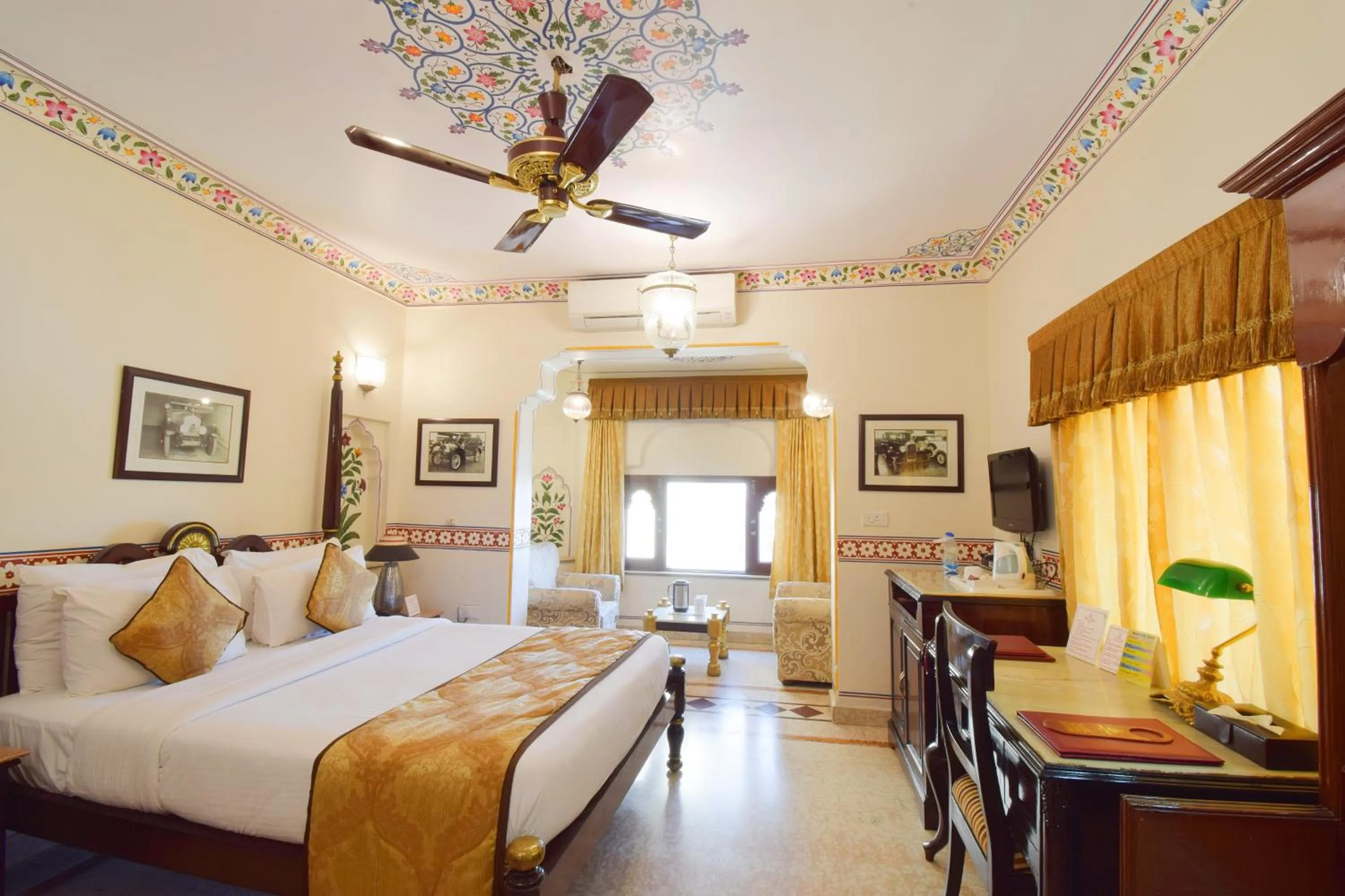 Photo of the whole room, Bed in Umaid Bhawan - A Heritage Style Boutique Hotel