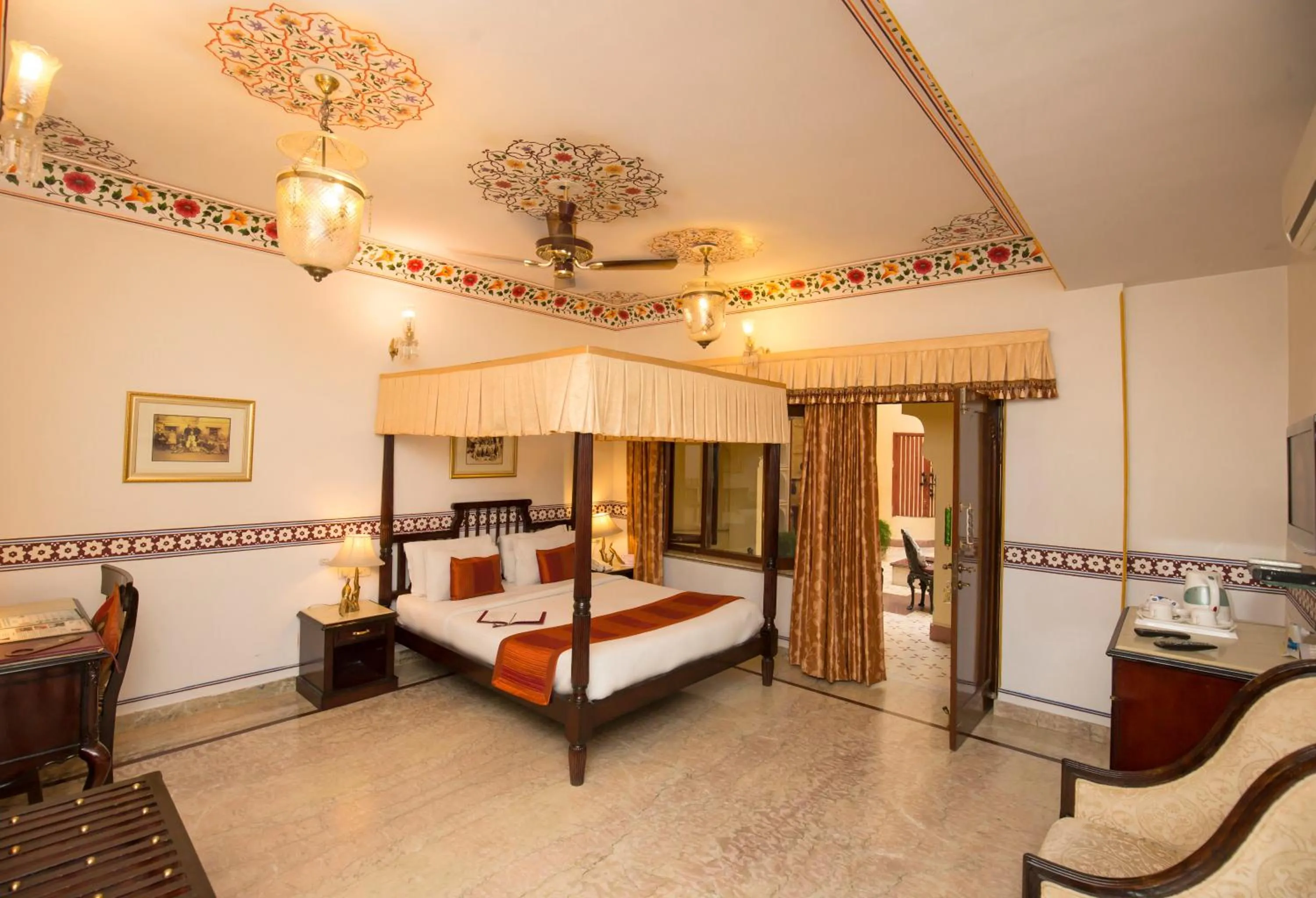 Photo of the whole room, Bed in Umaid Bhawan - A Heritage Style Boutique Hotel