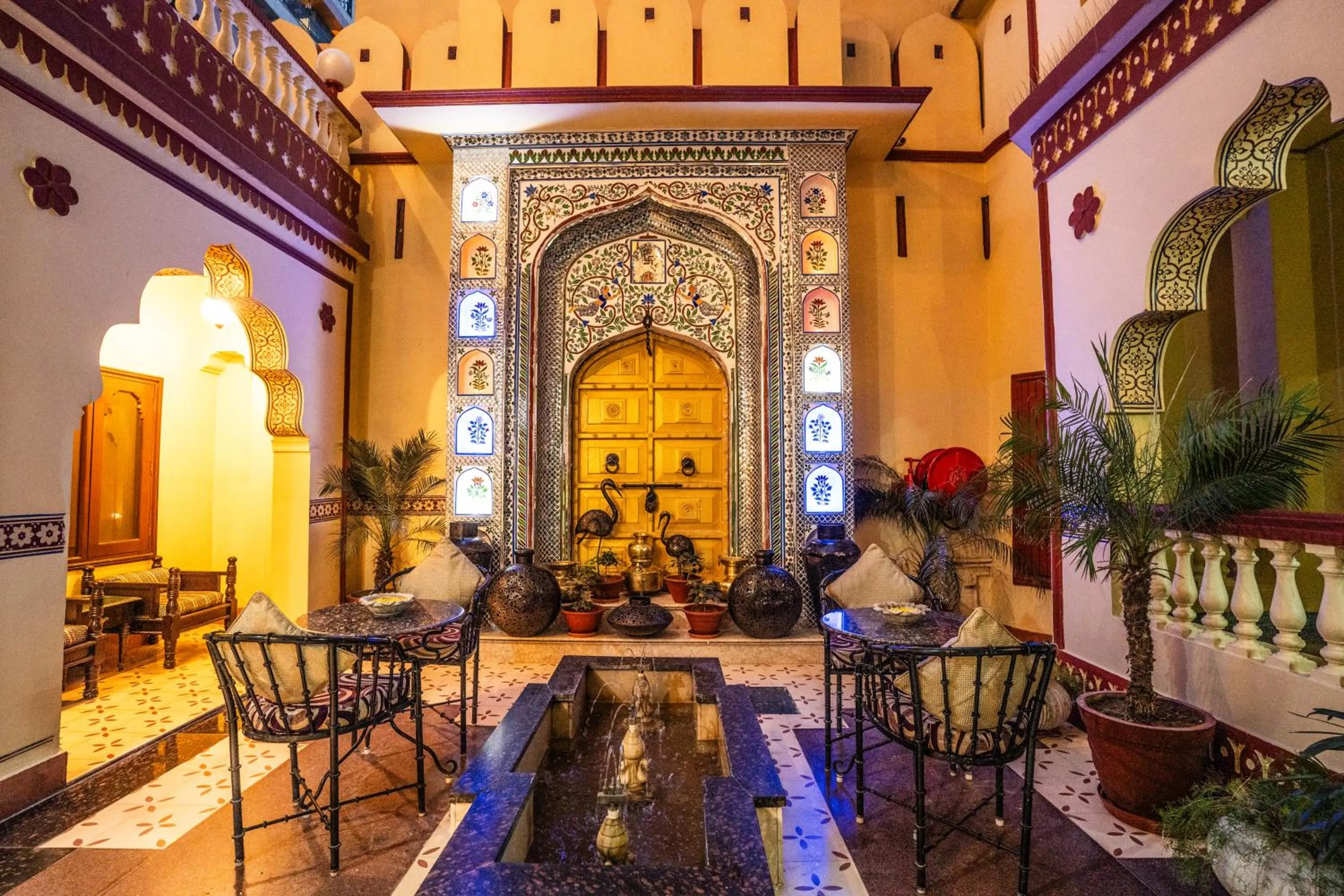 Seating area in Umaid Bhawan - A Heritage Style Boutique Hotel