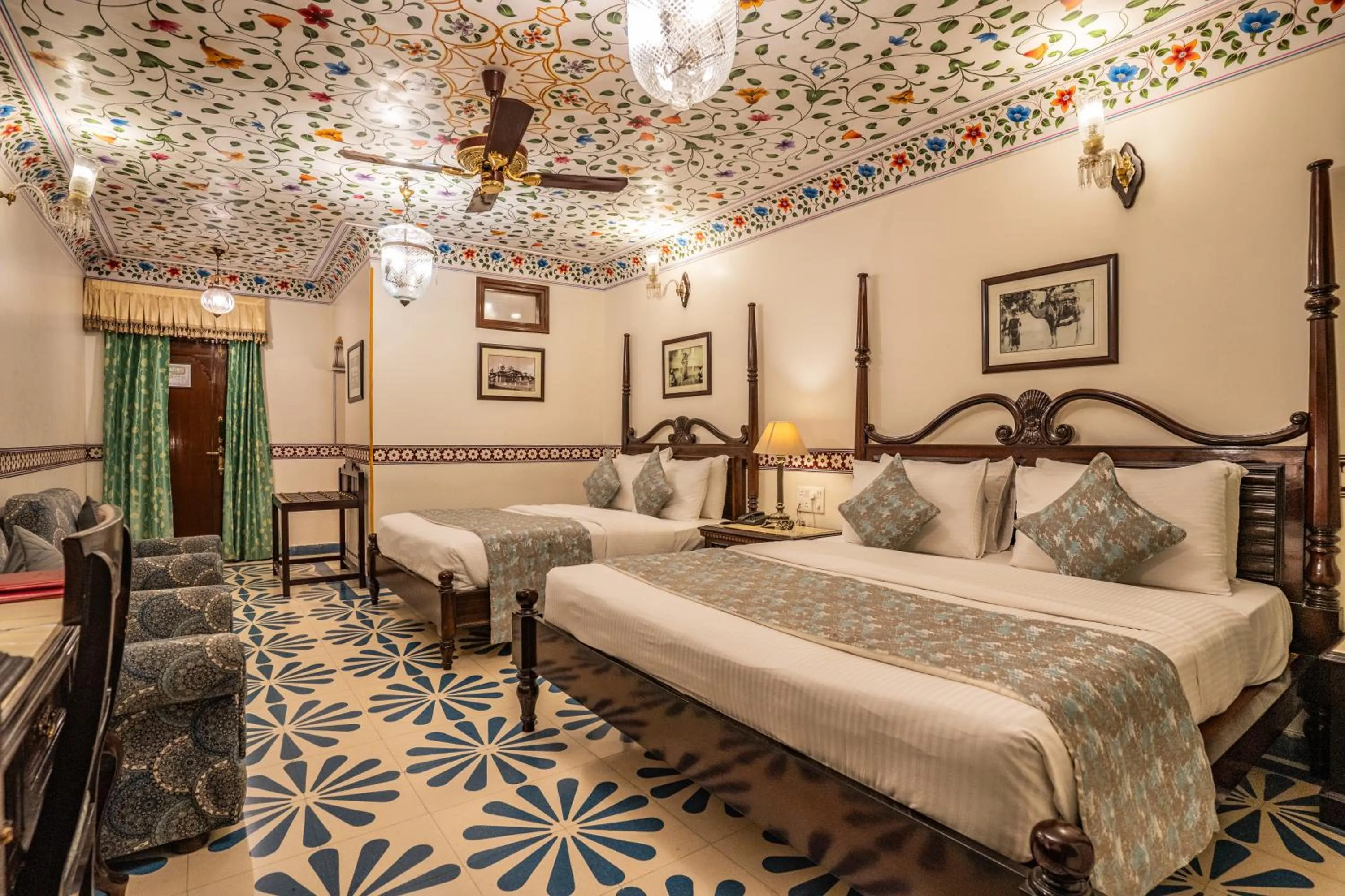 Bed in Umaid Bhawan - A Heritage Style Boutique Hotel