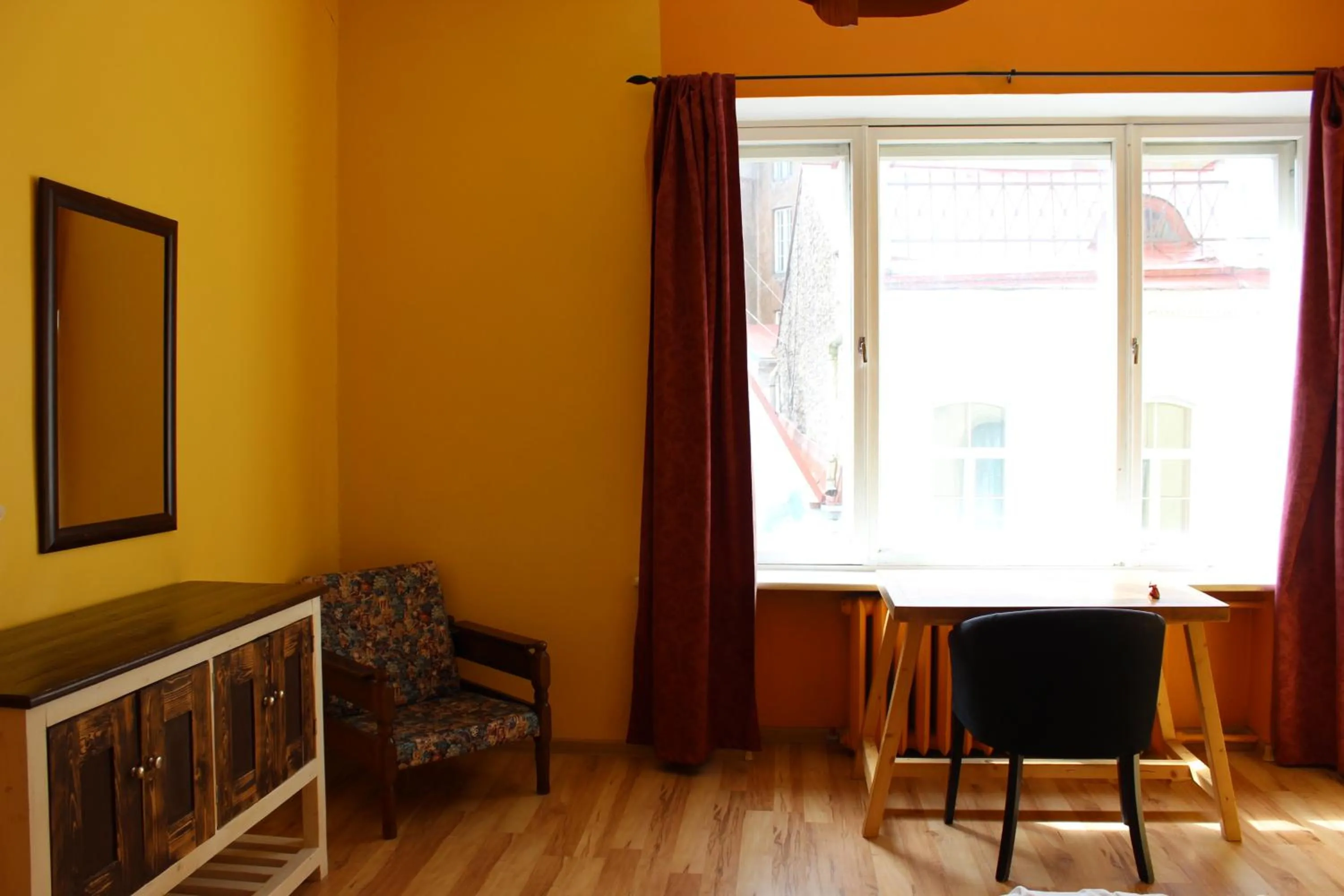 Seating area in Viru Backpackers Hostel