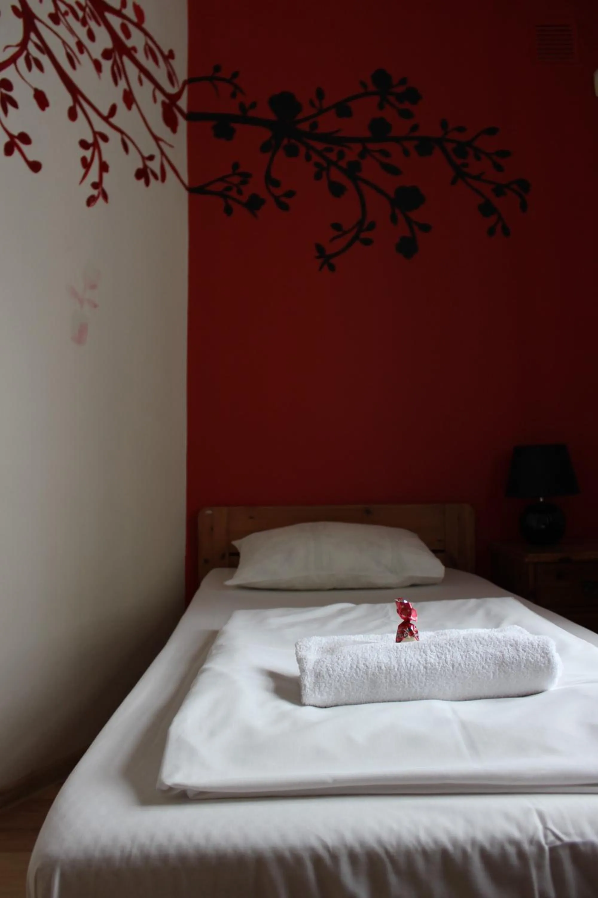 towels, Bed in Viru Backpackers Hostel