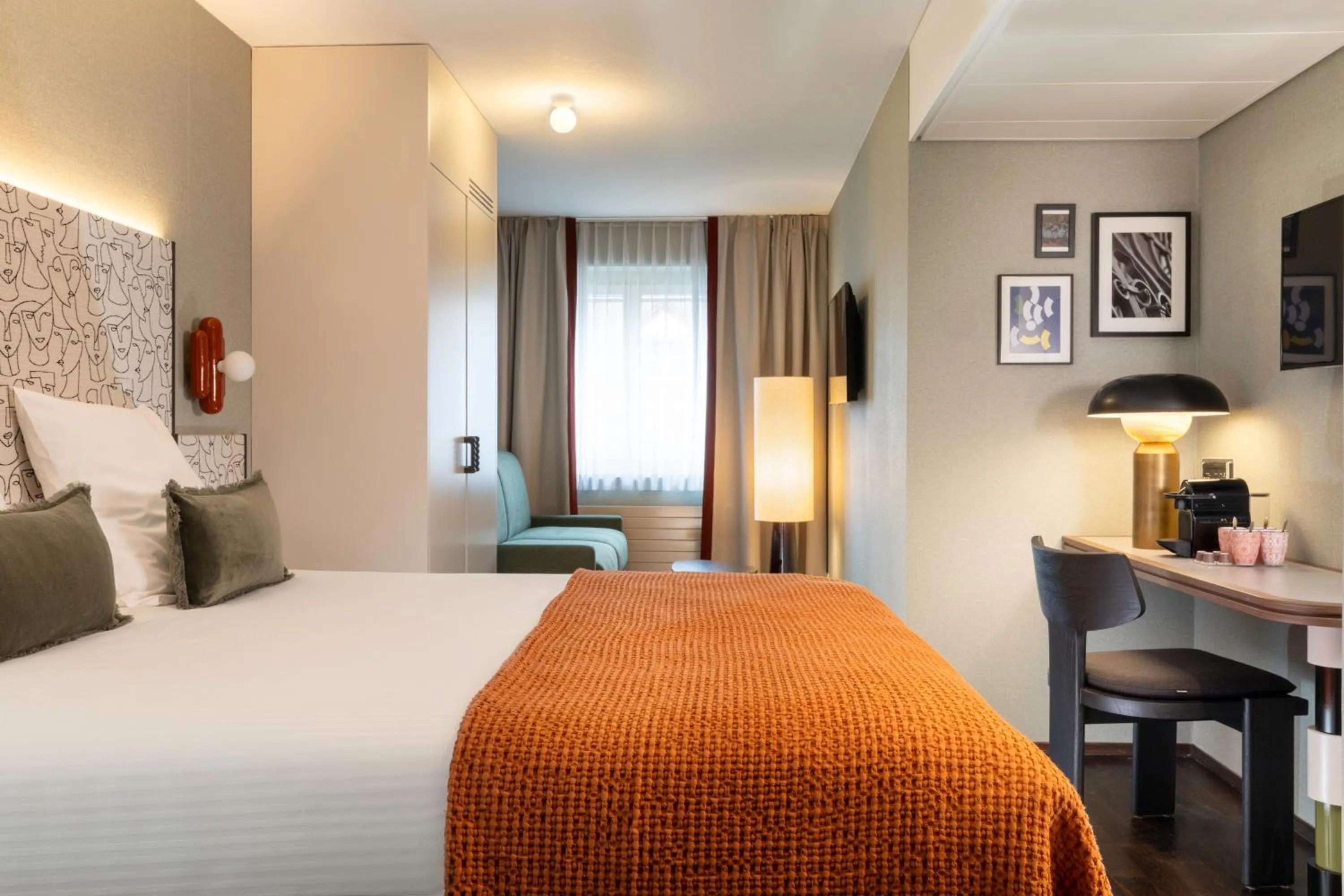 Bedroom, Bed in Hotel D - Basel - Fully Renovated 2025