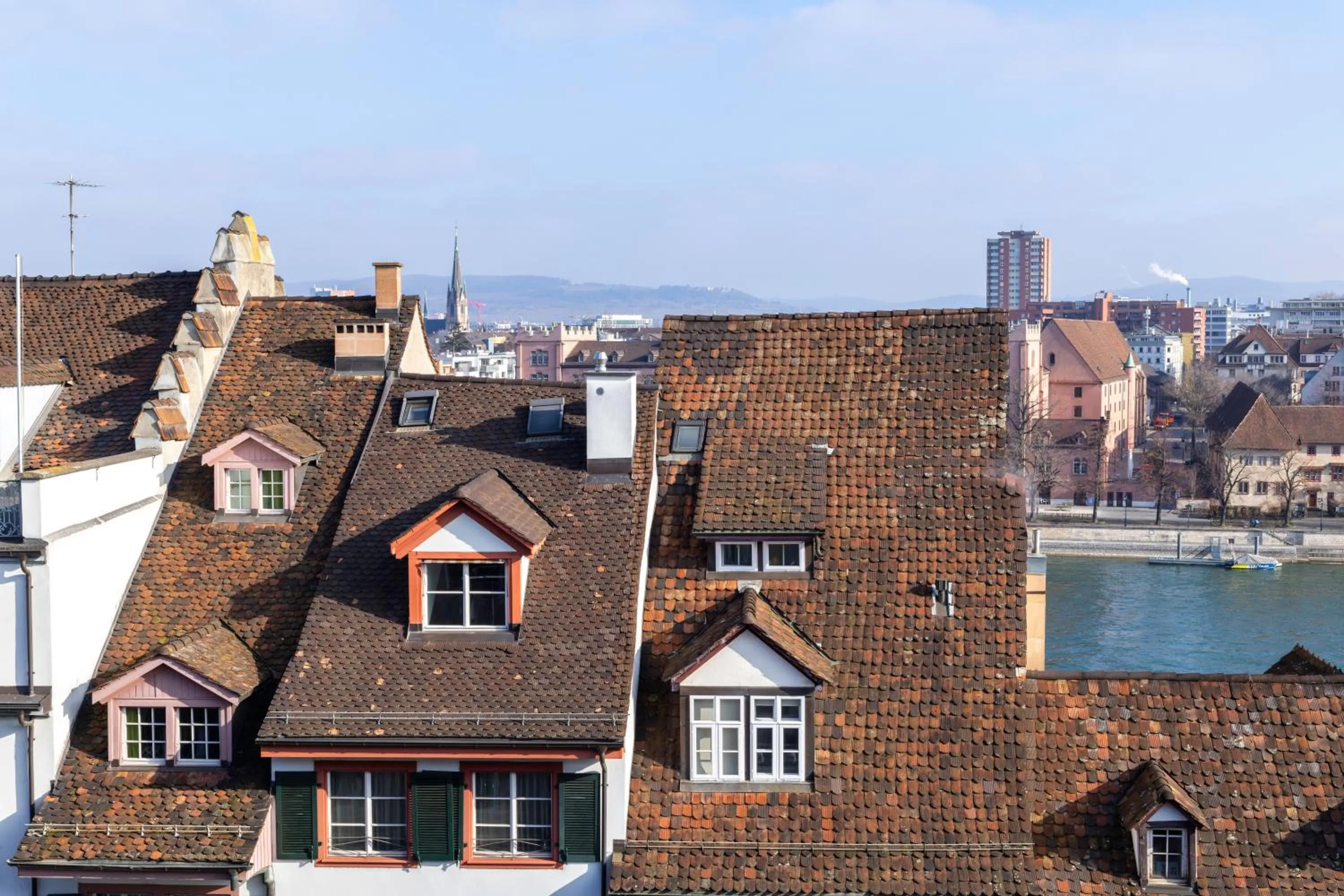 City view in Hotel D - Basel - Fully Renovated 2025