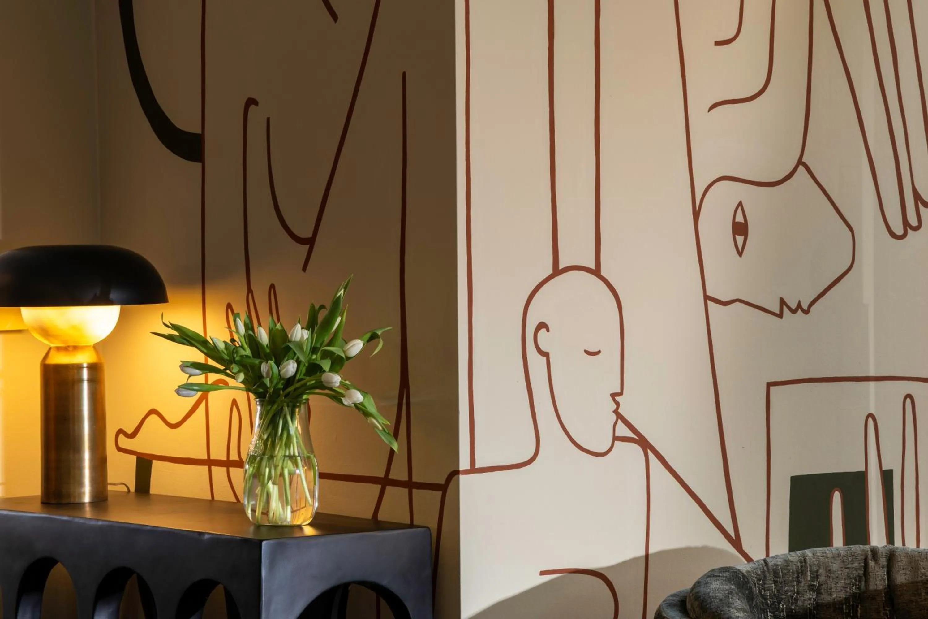 Decorative detail in Hotel D - Basel - Fully Renovated 2025