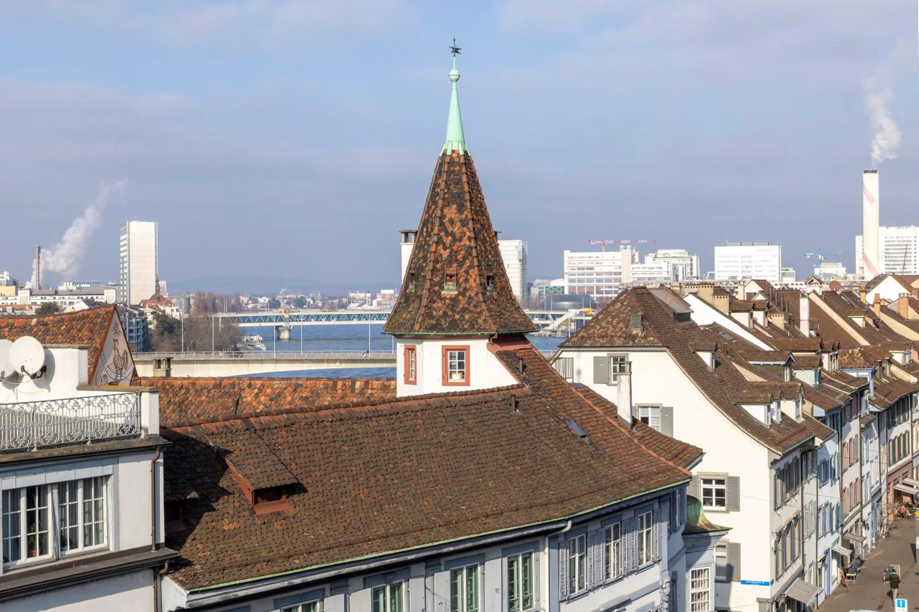 City view in Hotel D - Basel - Fully Renovated 2025