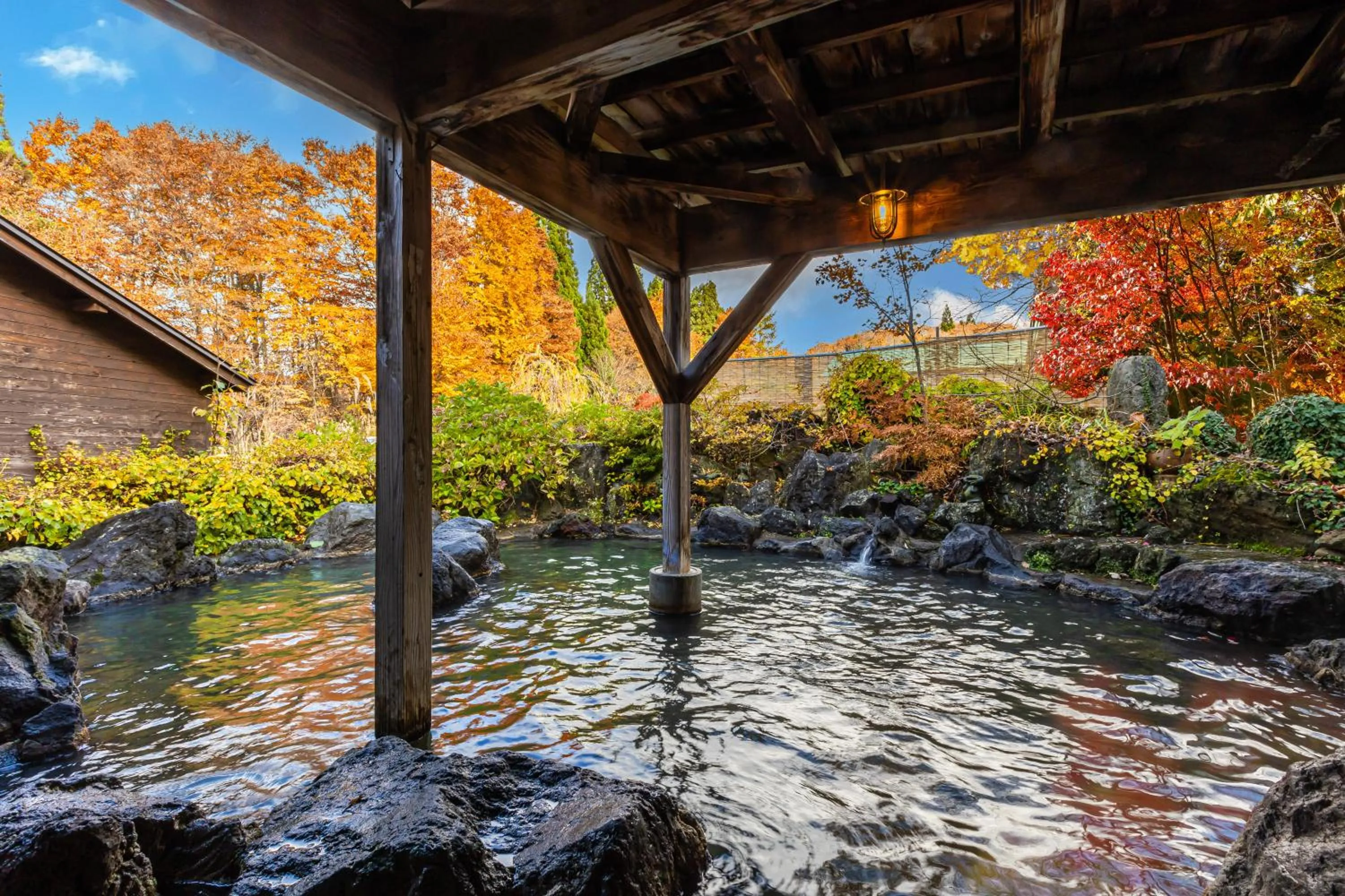 Hot Spring Bath in KAMENOI HOTEL Tazawako