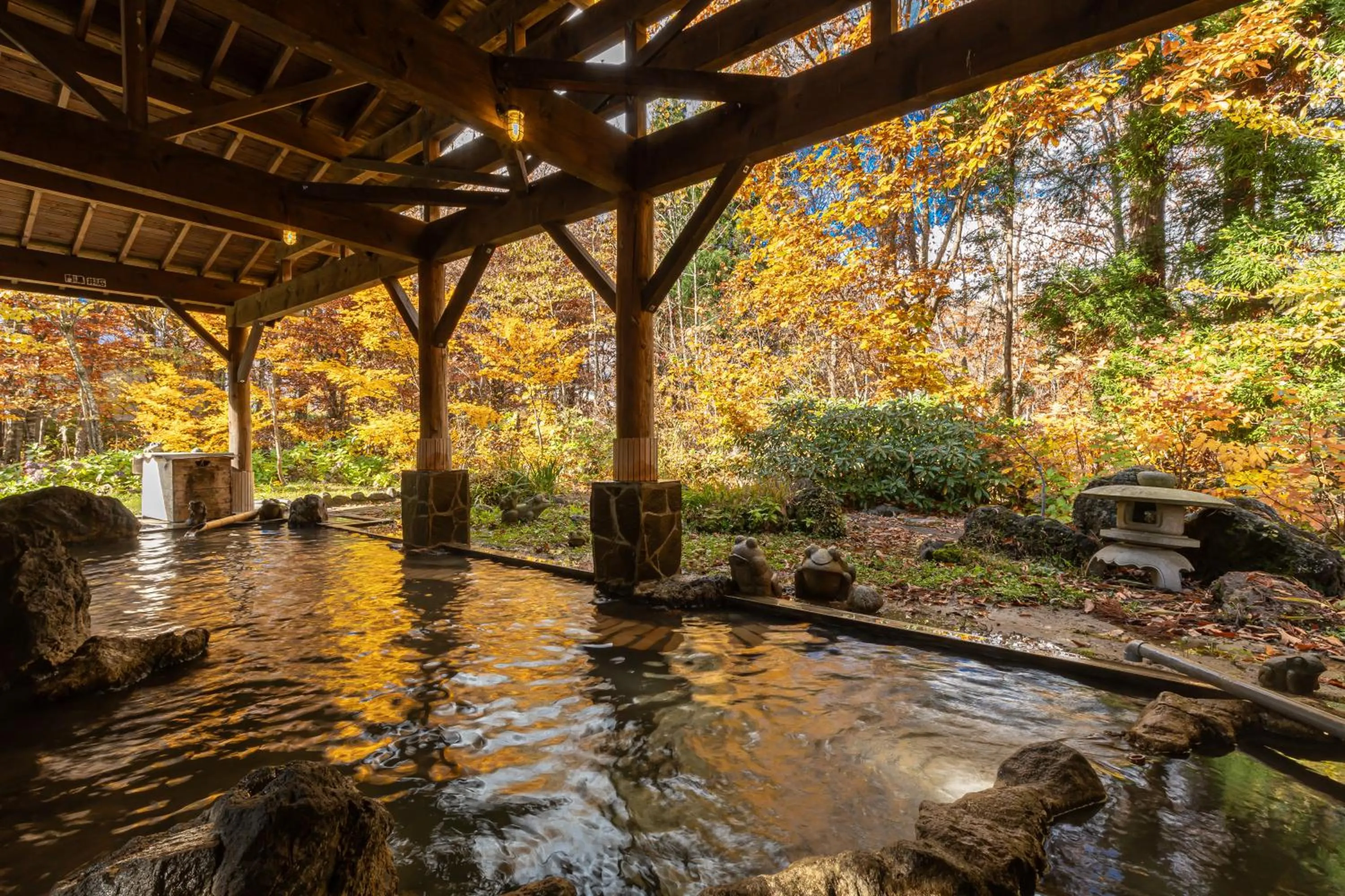 Hot Spring Bath in KAMENOI HOTEL Tazawako
