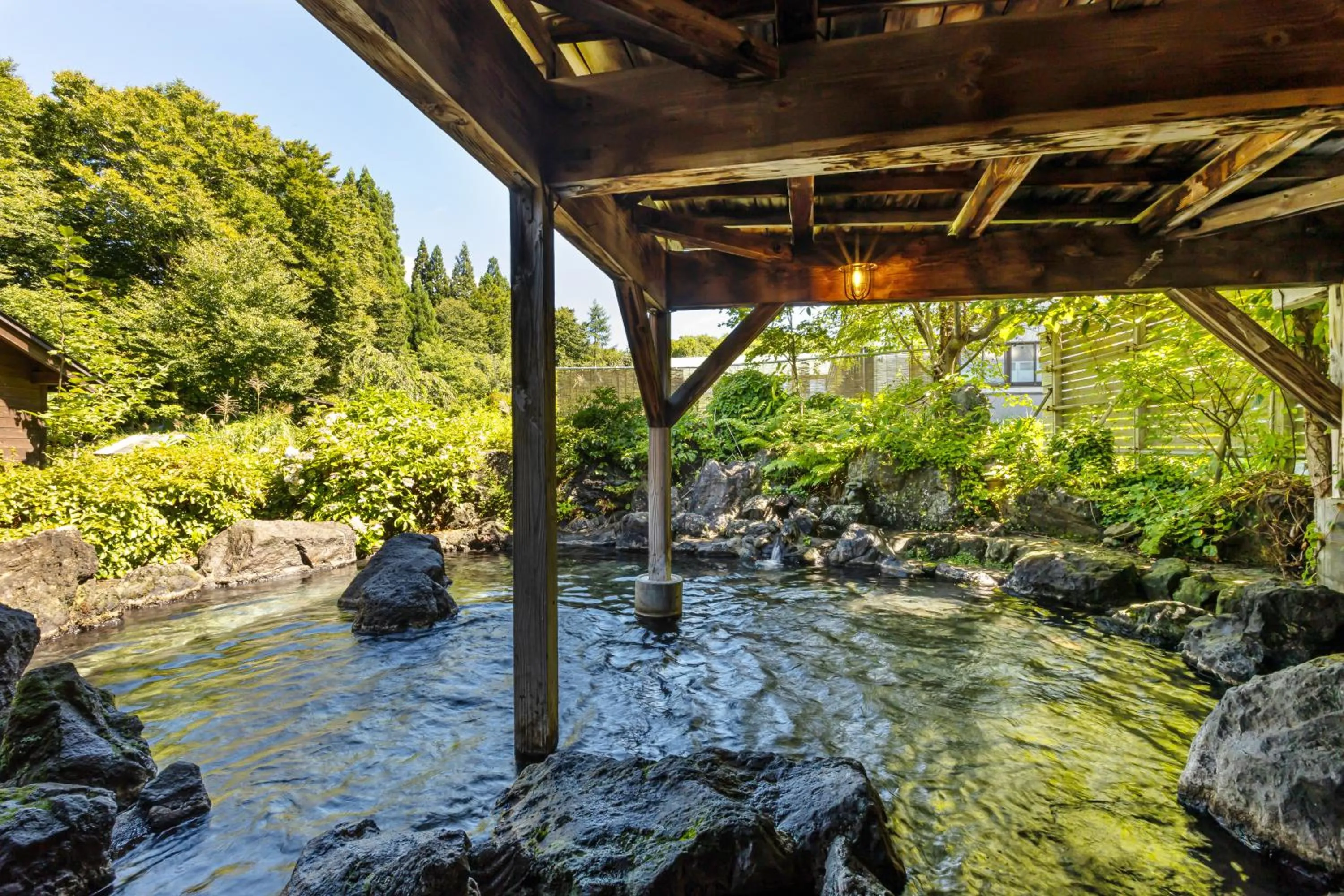 Open Air Bath in KAMENOI HOTEL Tazawako