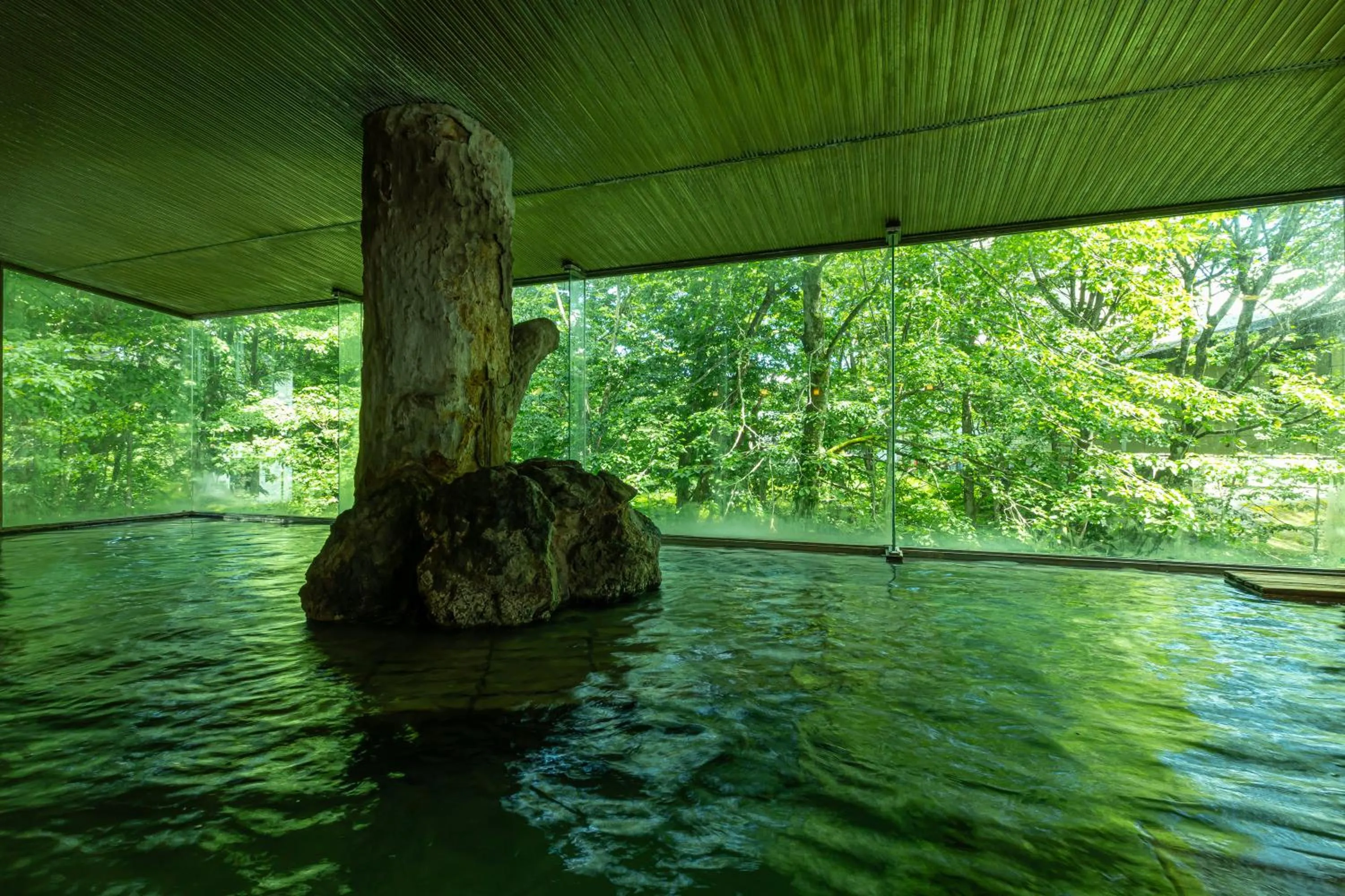 Hot Spring Bath in KAMENOI HOTEL Tazawako