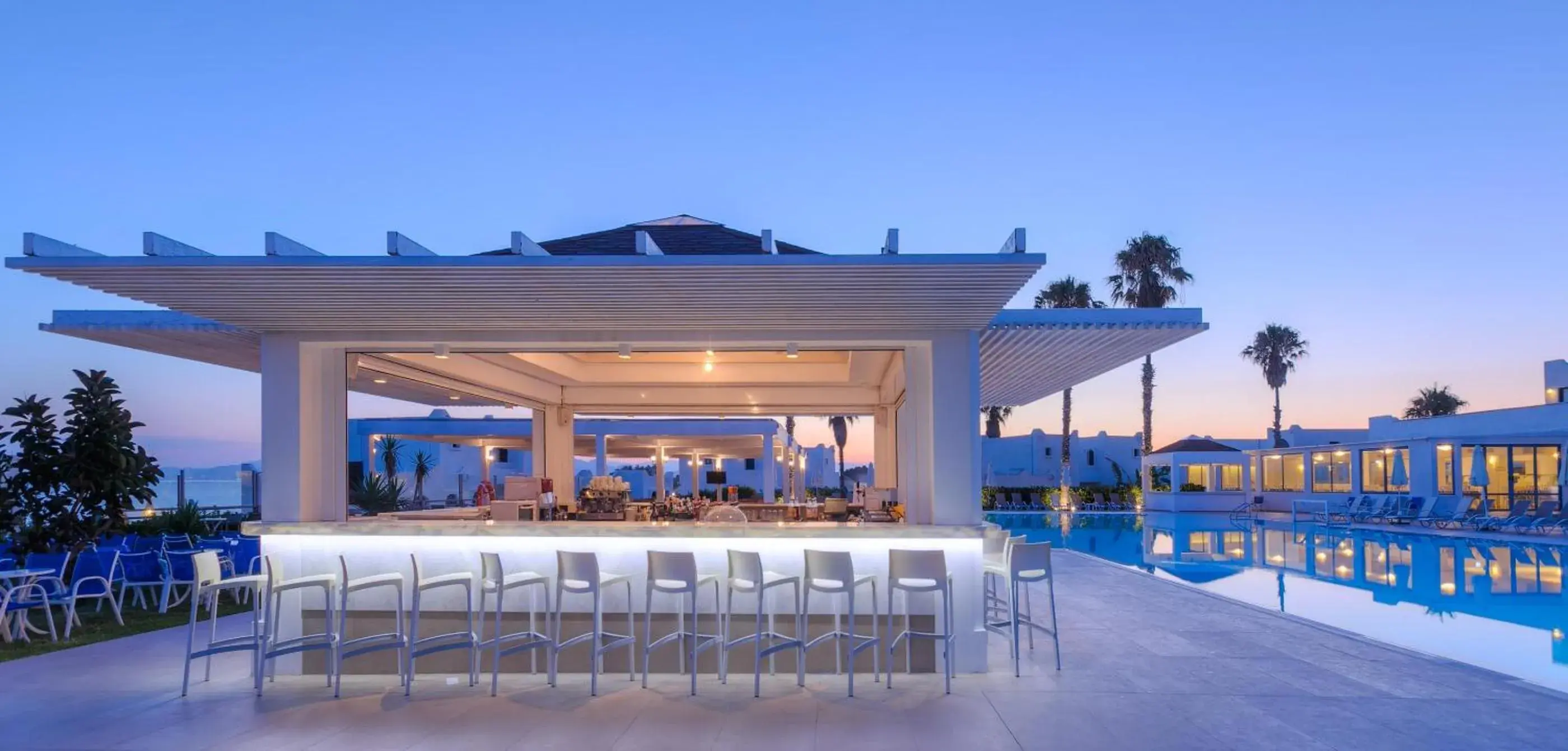 Lounge or bar in The Aeolos Beach Hotel Lounge or bar in The Aeolos Beach Hotel