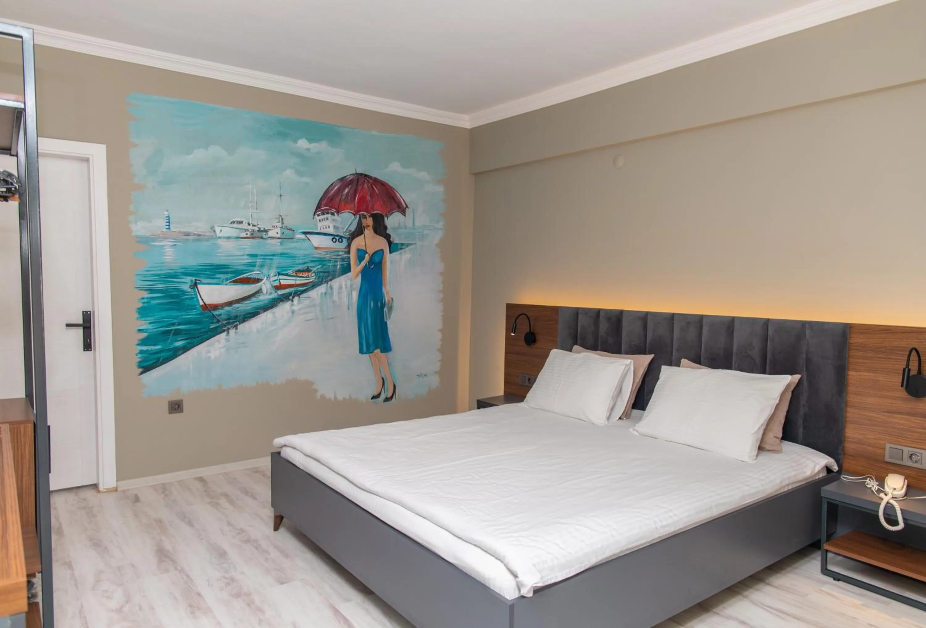 Photo of the whole room, Bed in Kayalar Blue Beach Hotel