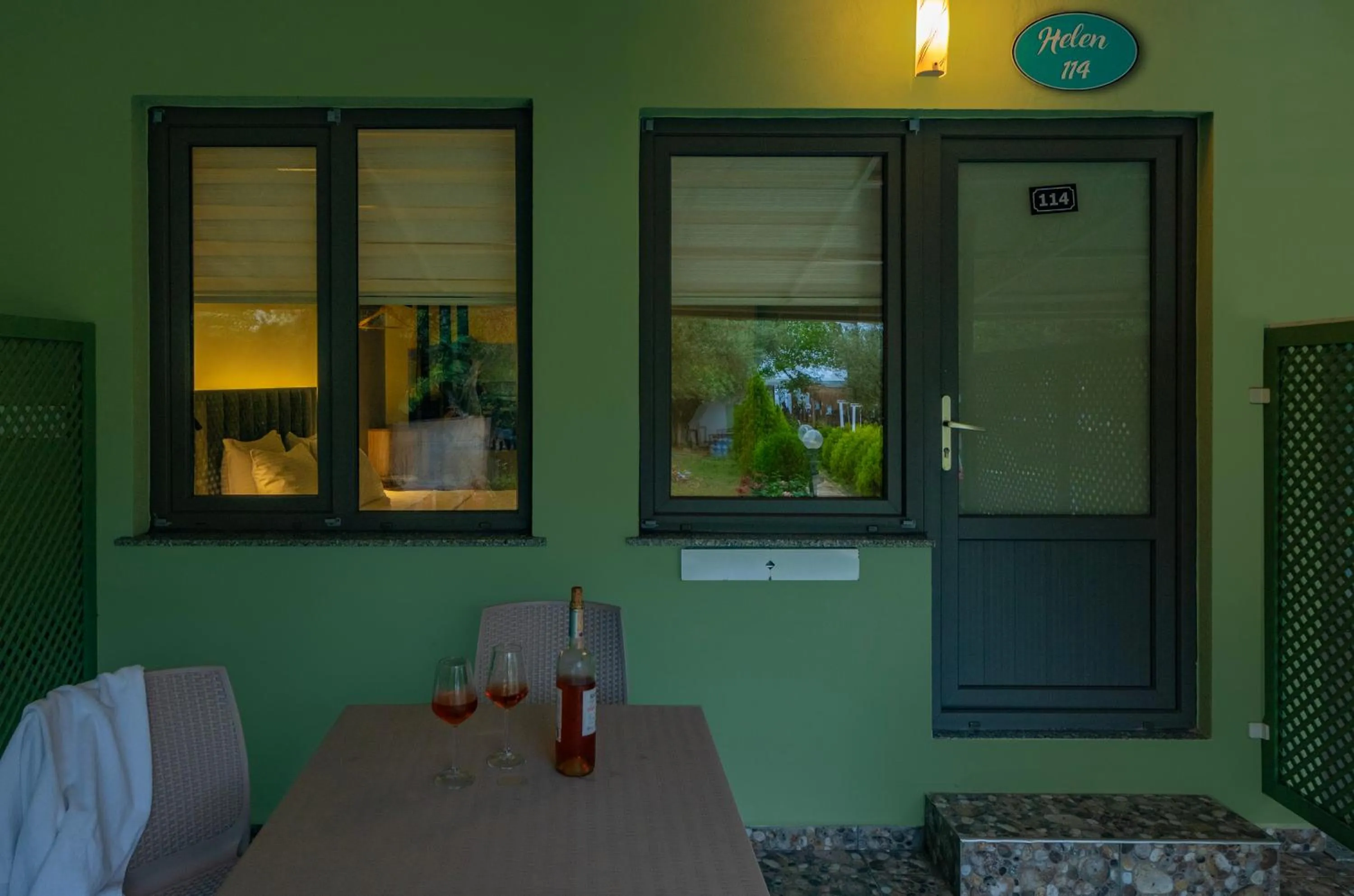 Patio in Kayalar Blue Beach Hotel