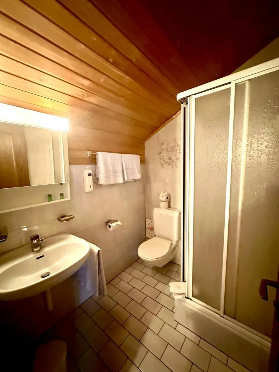 Shower in Hotel Central