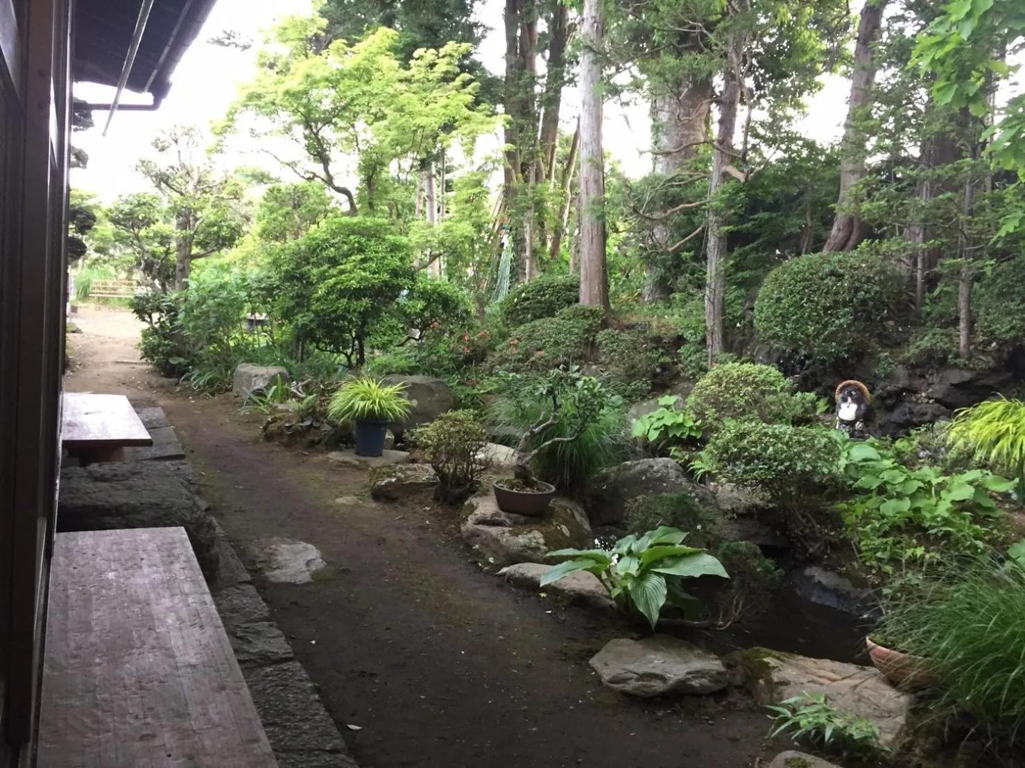 Inner courtyard view in Daikokuya Mt.Fuji