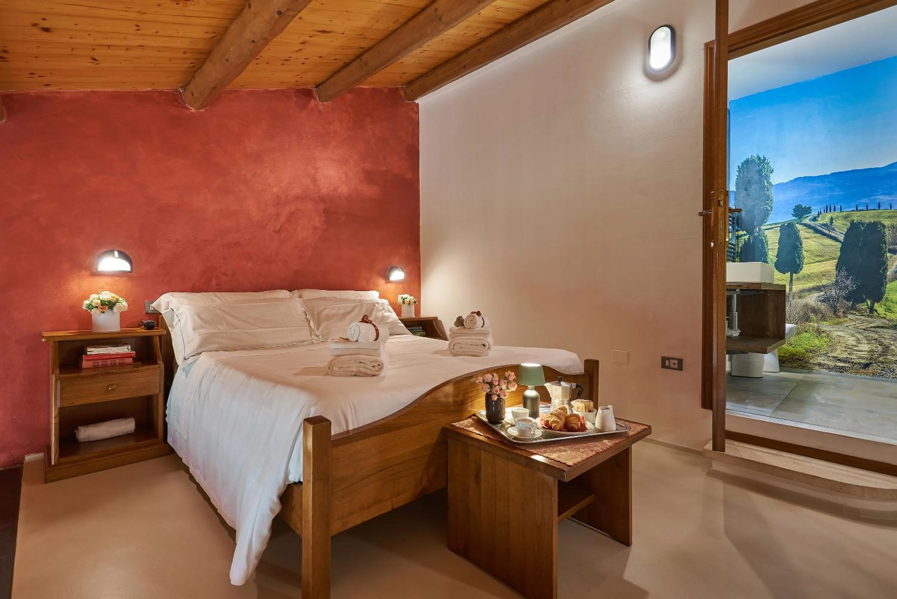 Bed in Casanova - Wellness Center La Grotta Etrusca