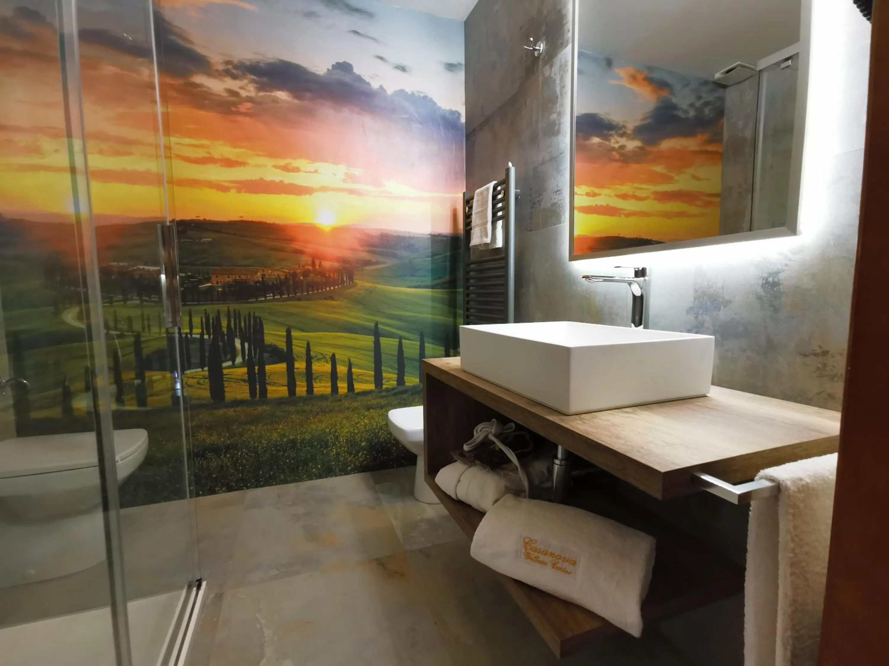 Bathroom in Casanova - Wellness Center La Grotta Etrusca