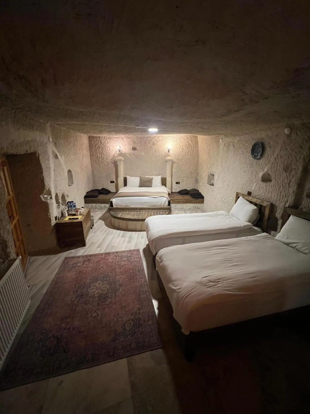 Bed in Mia Cappadocia Cave Hotel