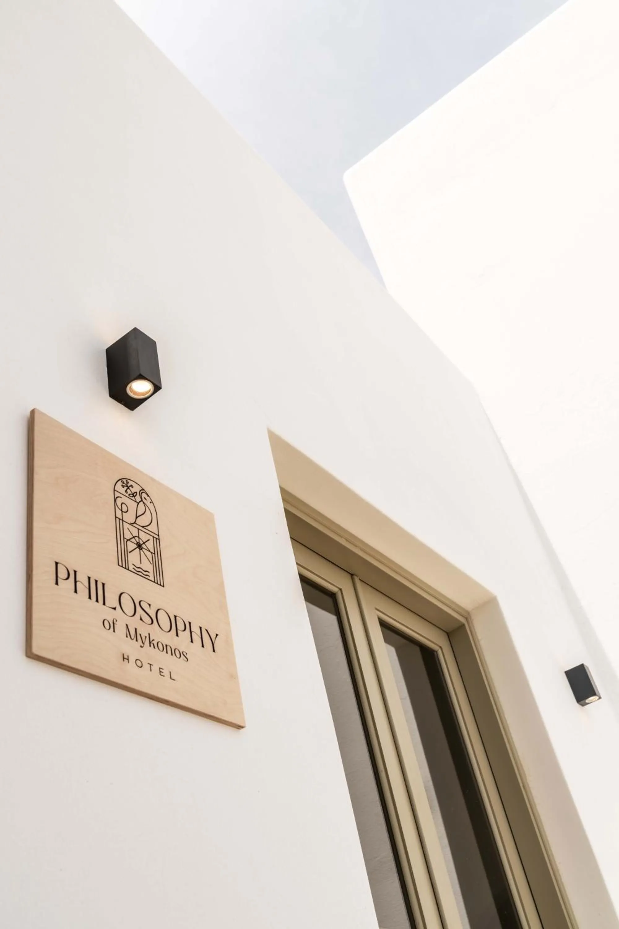 Property logo or sign in Philosophy of Mykonos Boutique Hotel