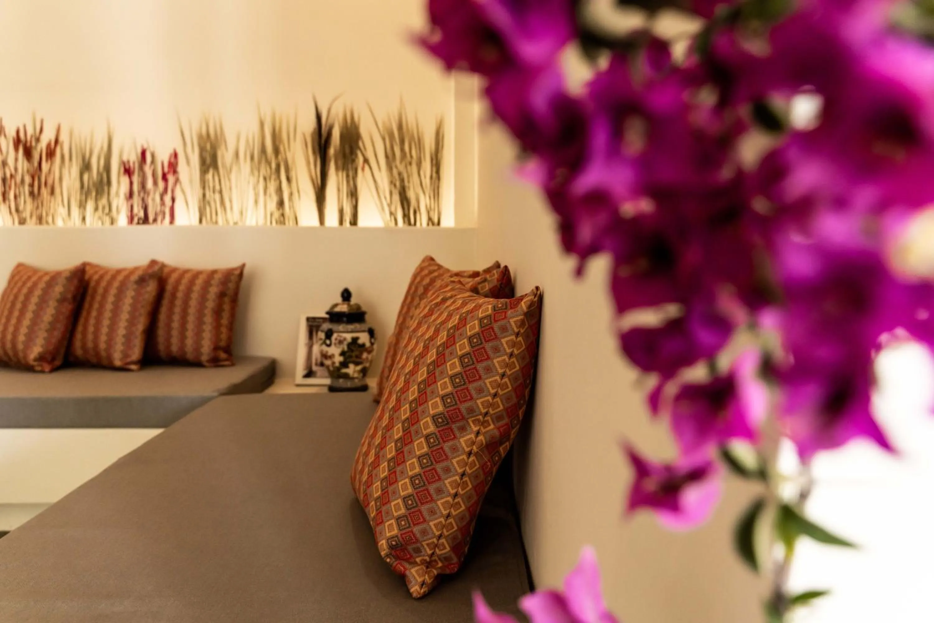 Seating area in Philosophy of Mykonos Boutique Hotel