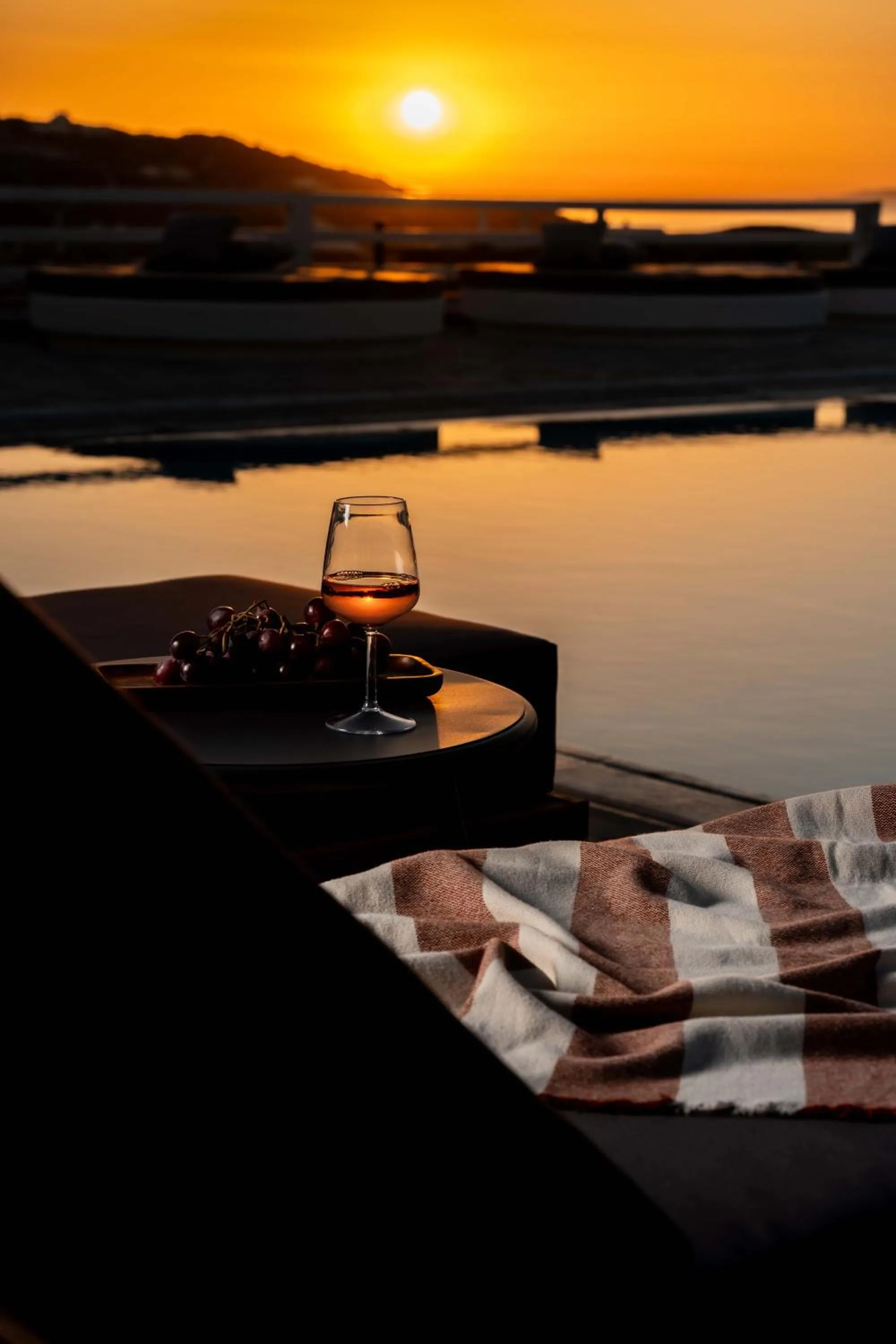 Sunset in Philosophy of Mykonos Boutique Hotel