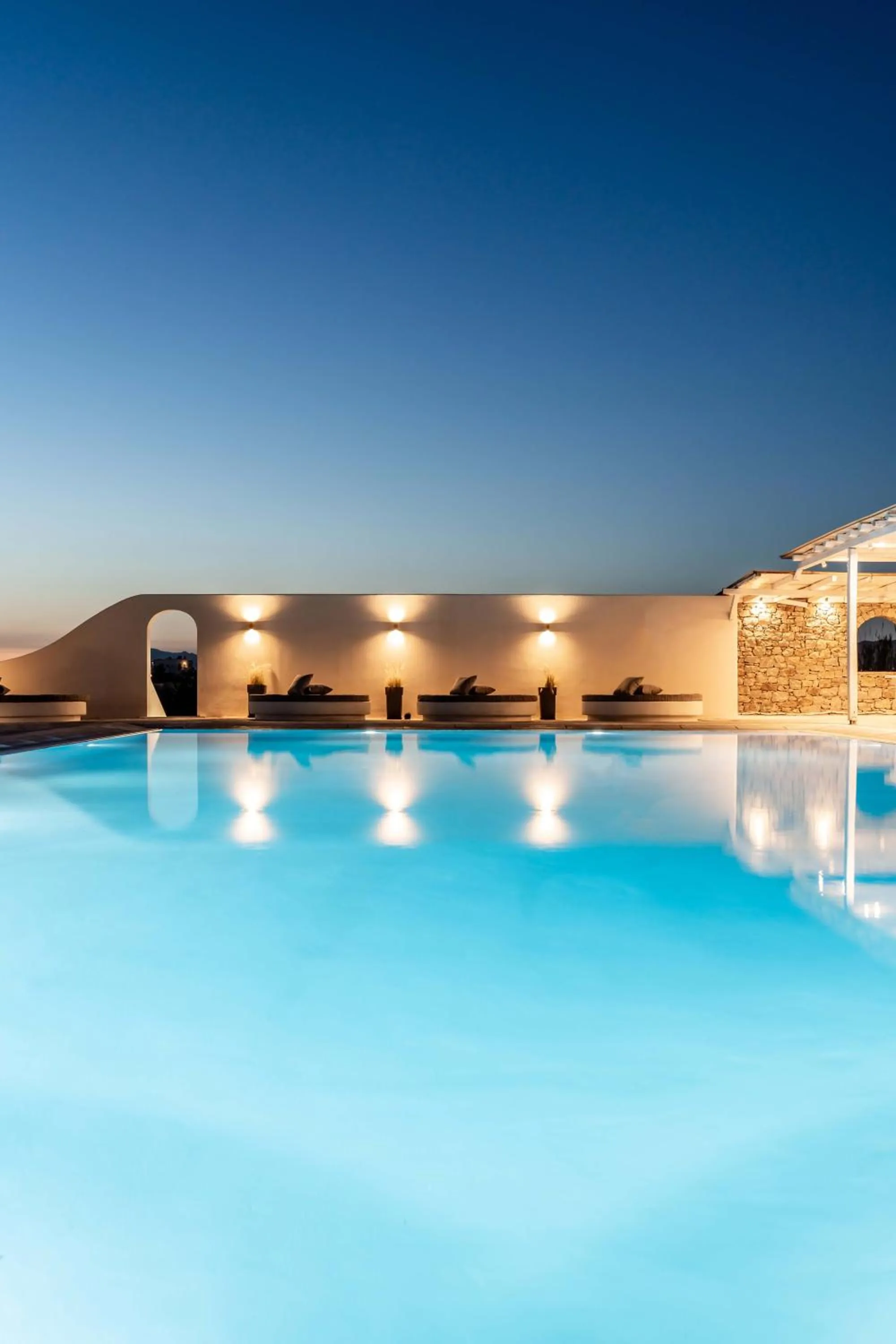Night in Philosophy of Mykonos Boutique Hotel