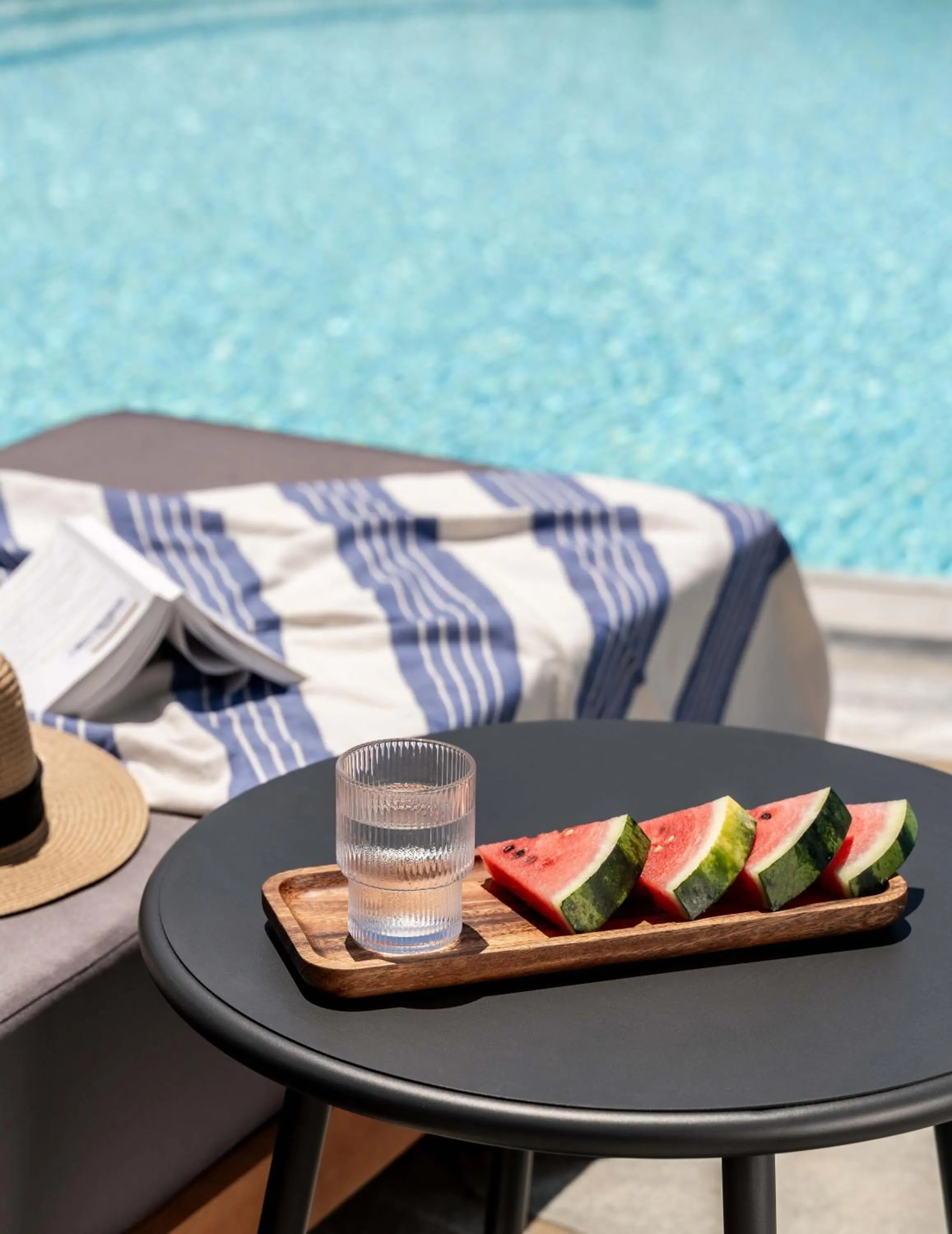 Pool view in Philosophy of Mykonos Boutique Hotel