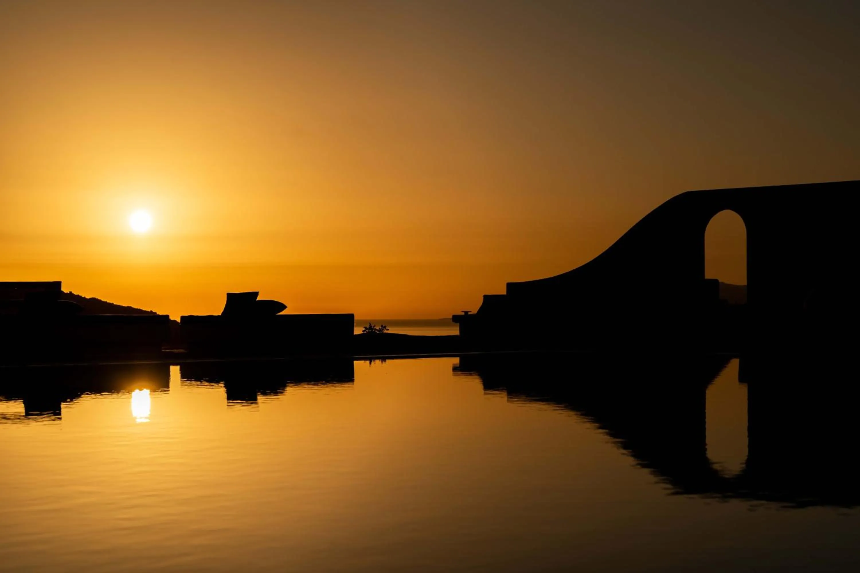 Sunset in Philosophy of Mykonos Boutique Hotel