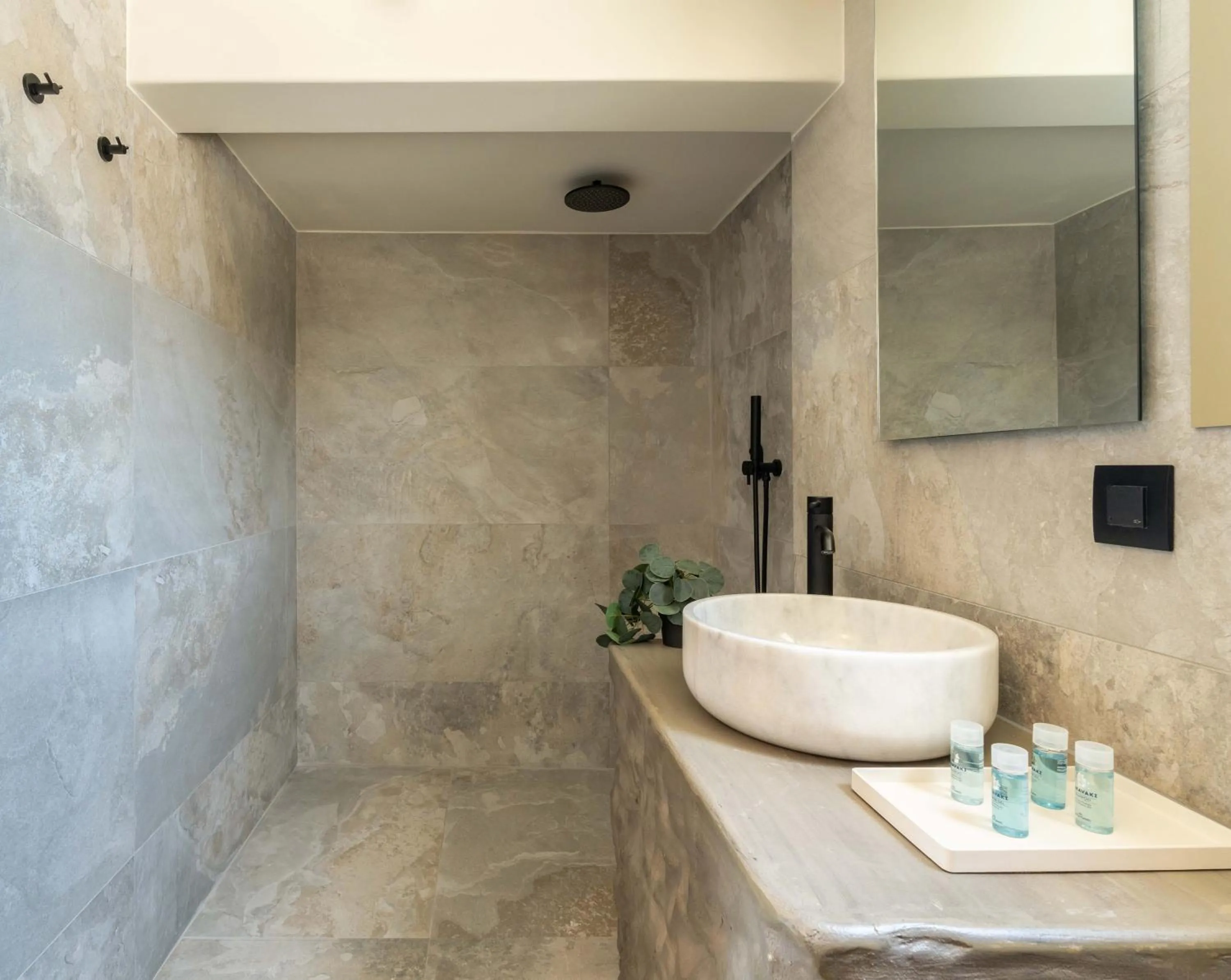 Shower in Philosophy of Mykonos Boutique Hotel