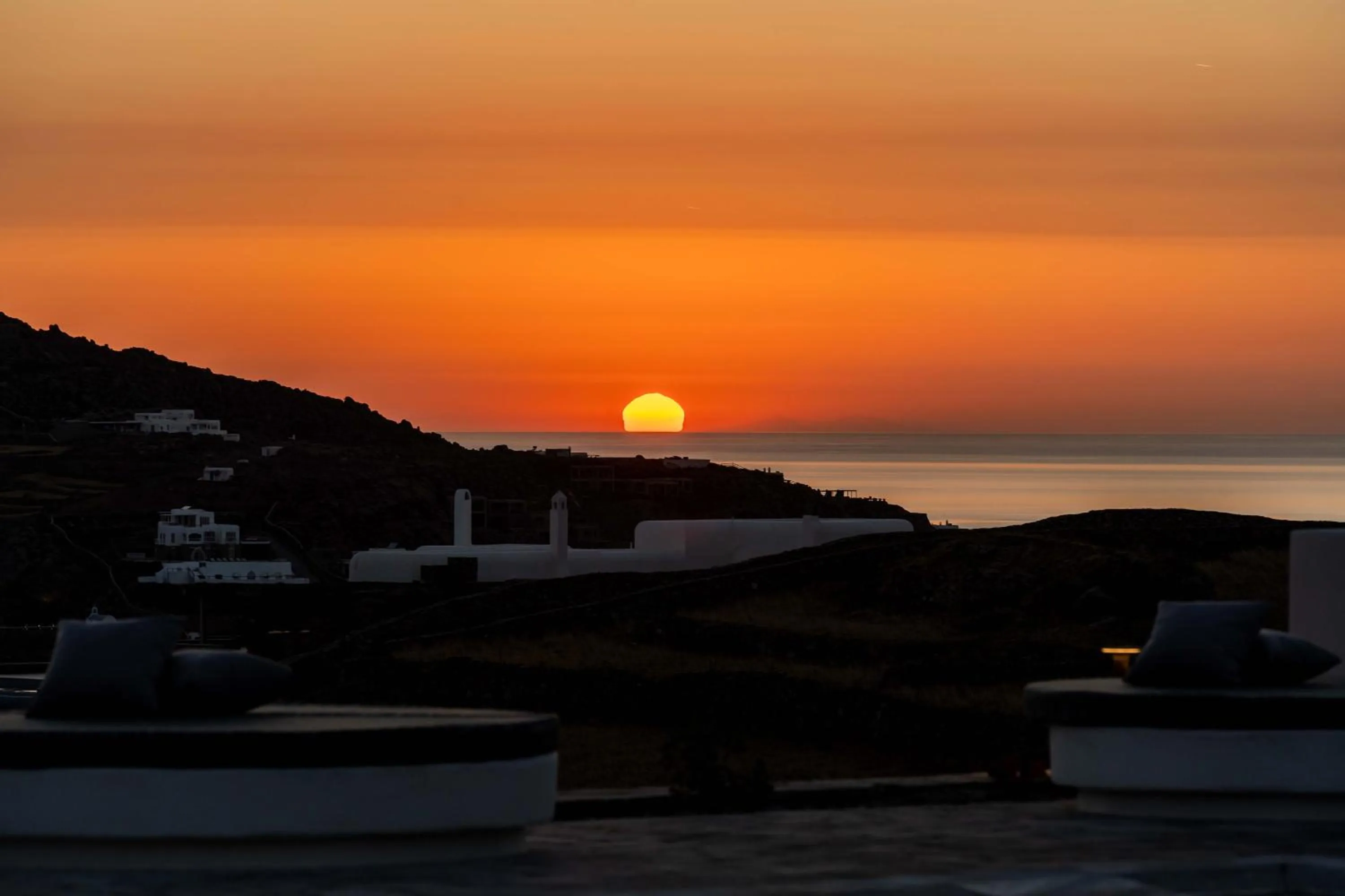Sunset in Philosophy of Mykonos Boutique Hotel