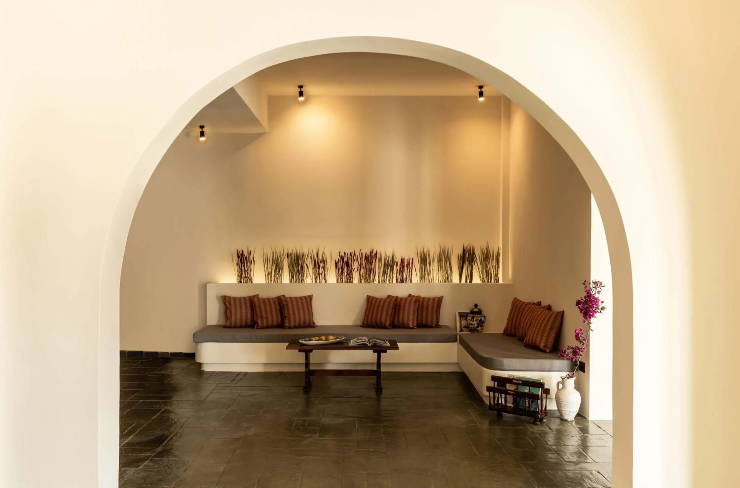 Living room in Philosophy of Mykonos Boutique Hotel