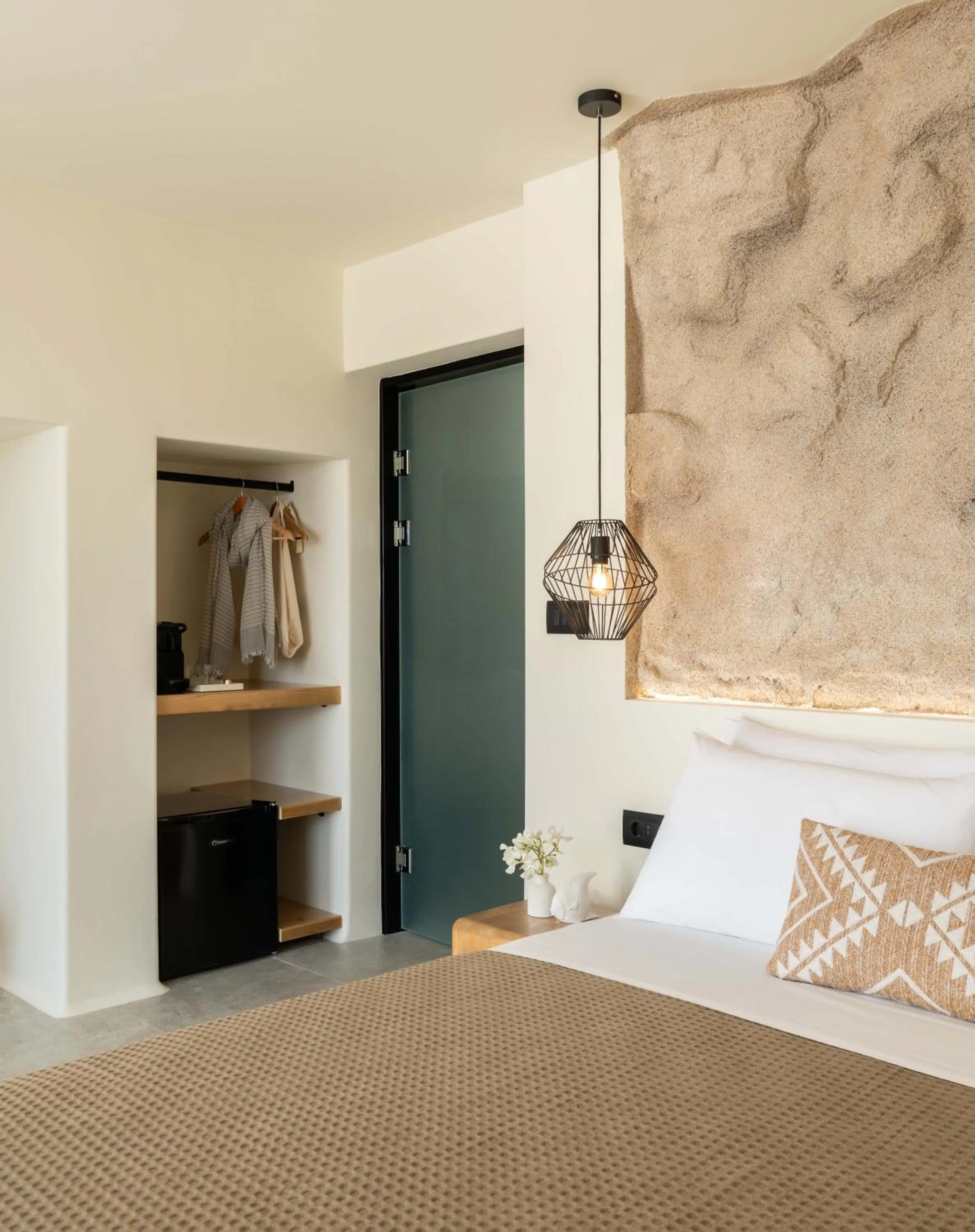 Photo of the whole room, Bed in Philosophy of Mykonos Boutique Hotel