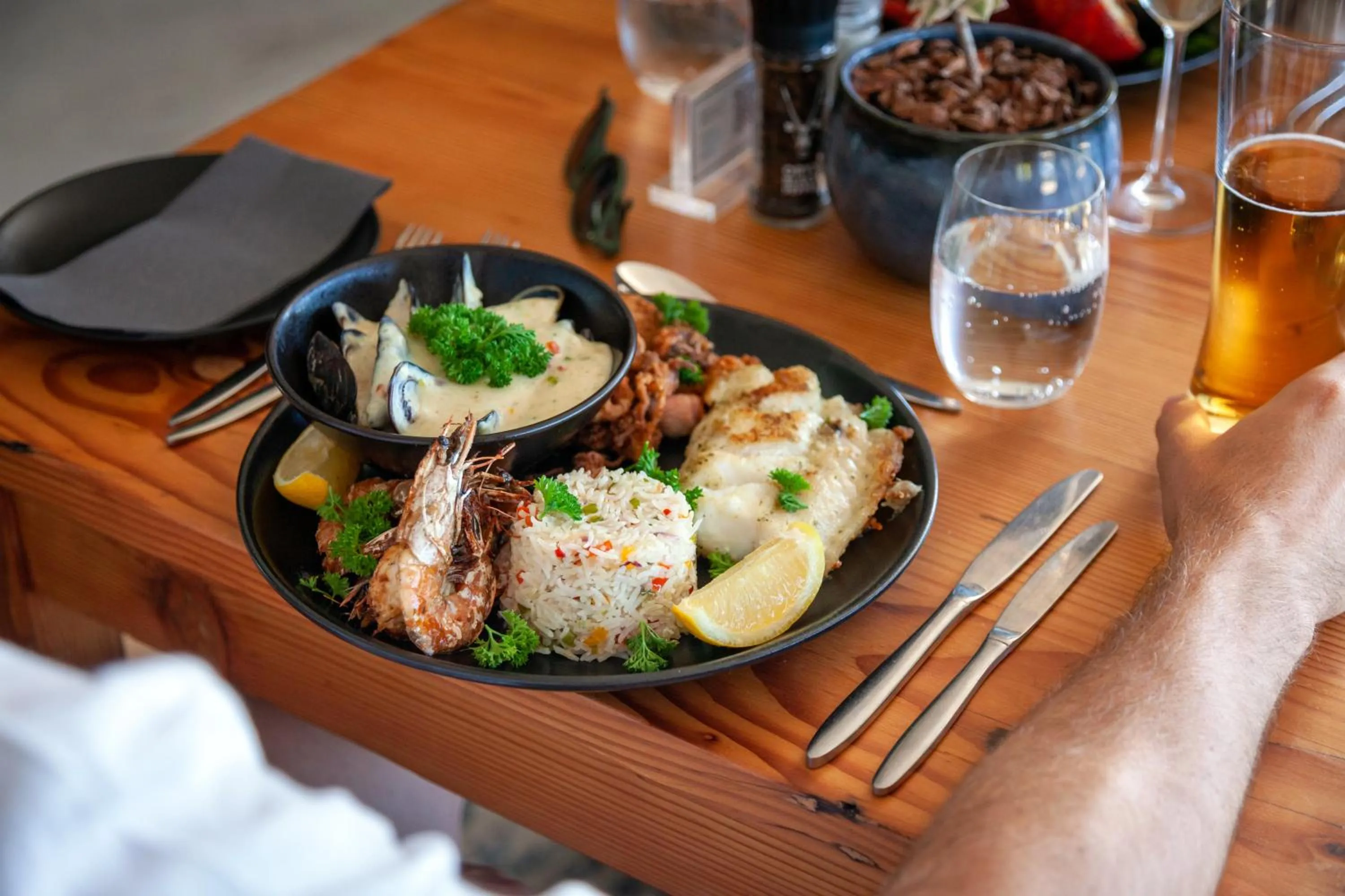 Food close-up in Abalone Hotel & Villas