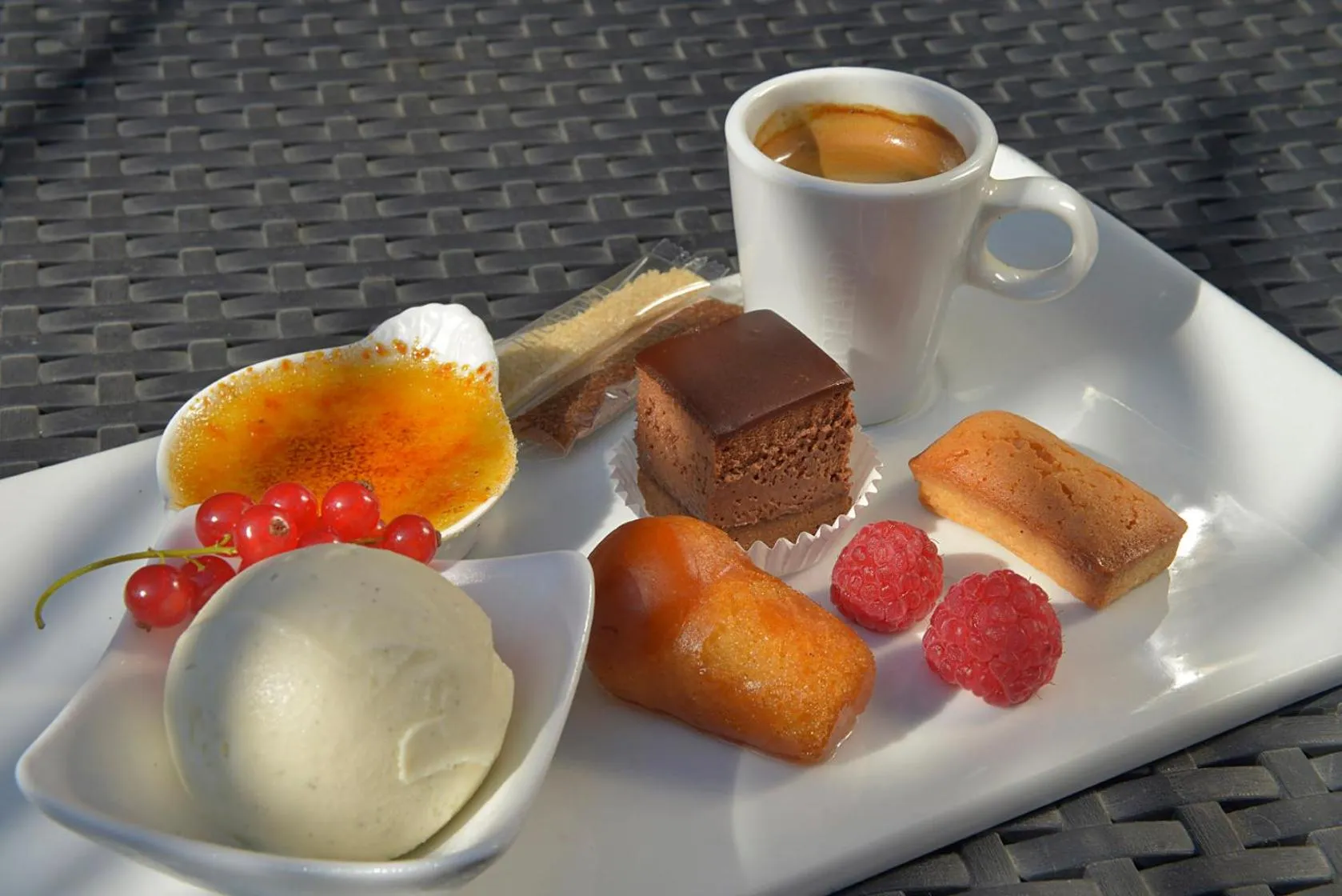 Food close-up in Logis Hotel Le Prieure