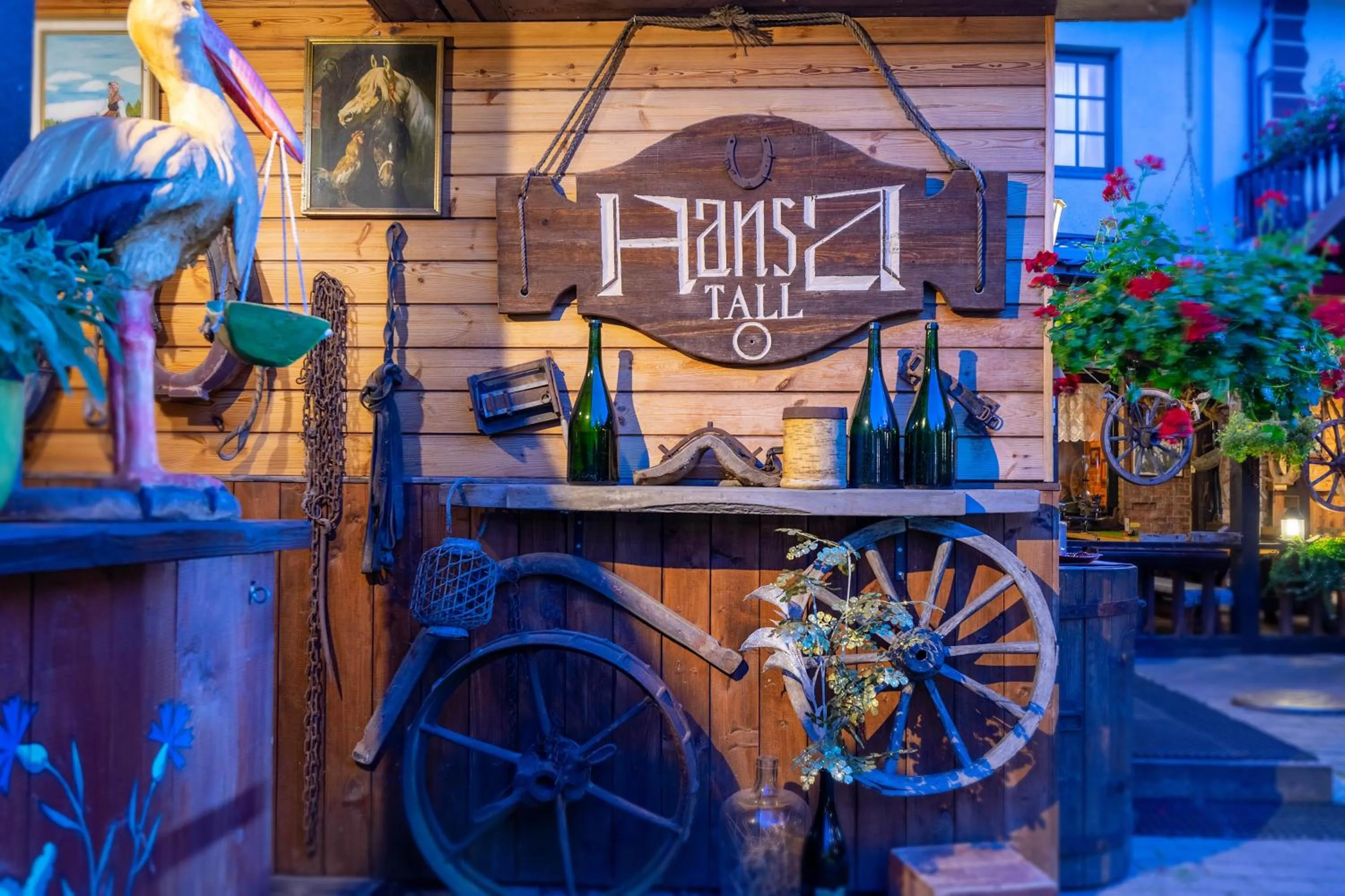 Inner courtyard view in Hansa Hotel