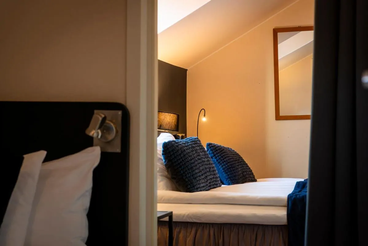 Bed in Hotell Aqva Restaurang & Bar Ett Biosfärhotell med fokus på hållbarhet